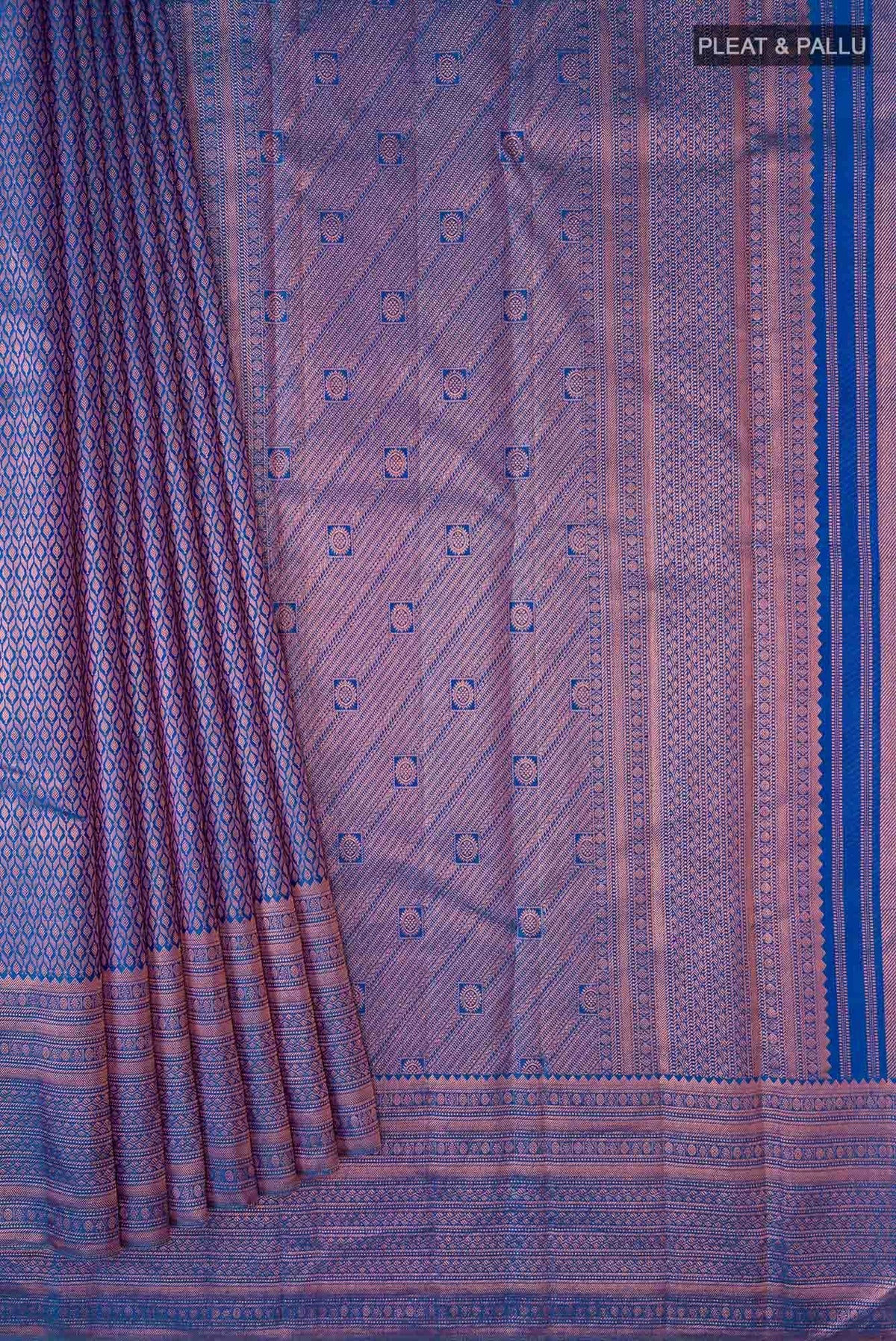Blue Kanchipuram Silk Saree