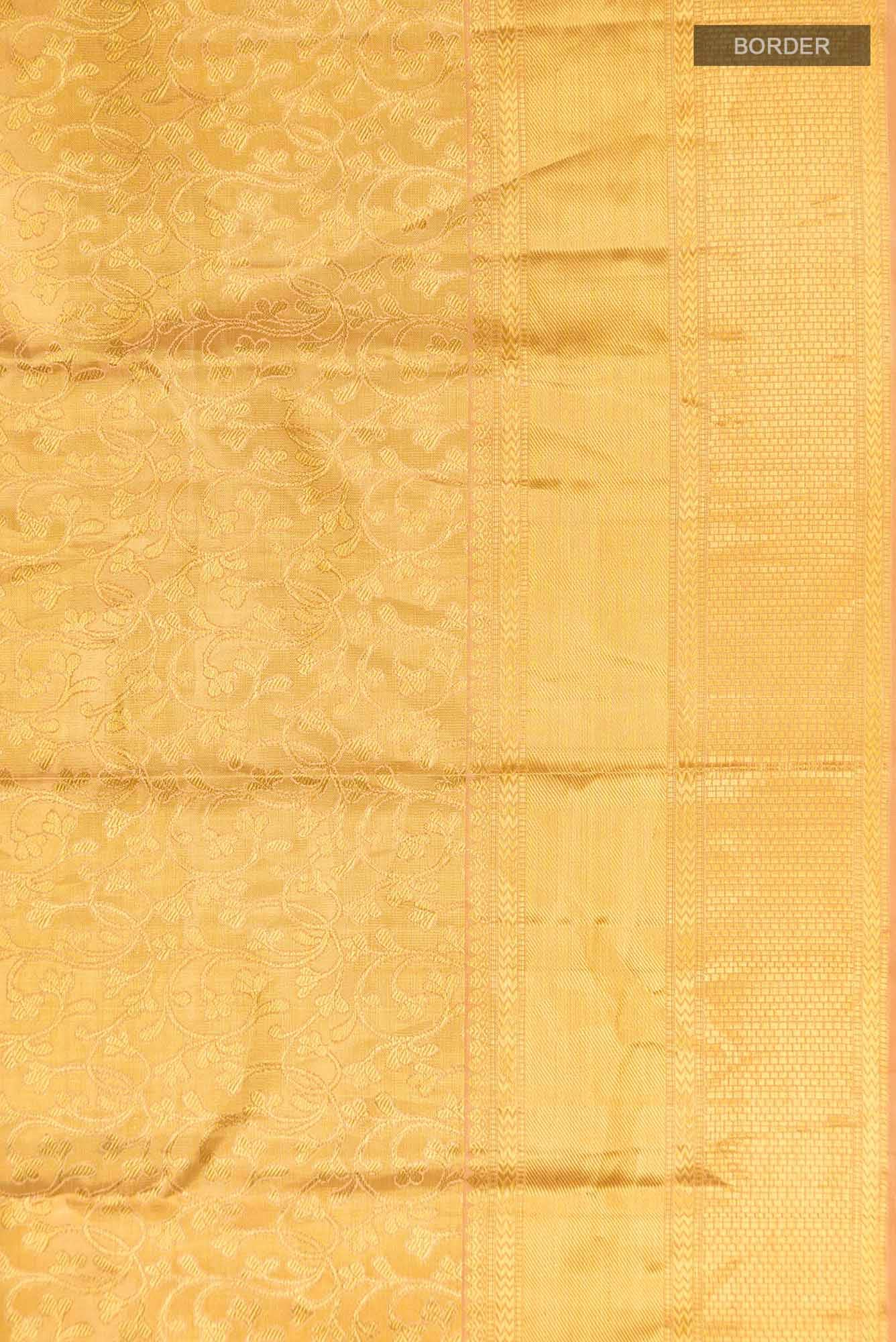 Gold Kanchipuram Silk Saree
