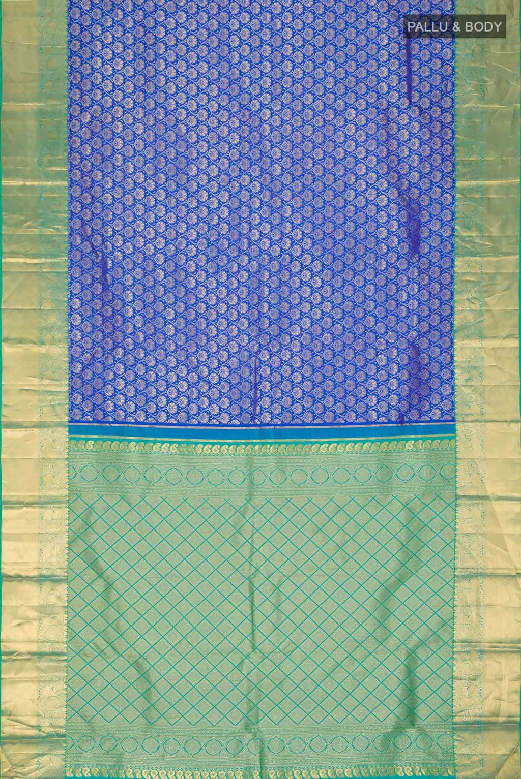 Blue Kanchipuram Silk Saree
