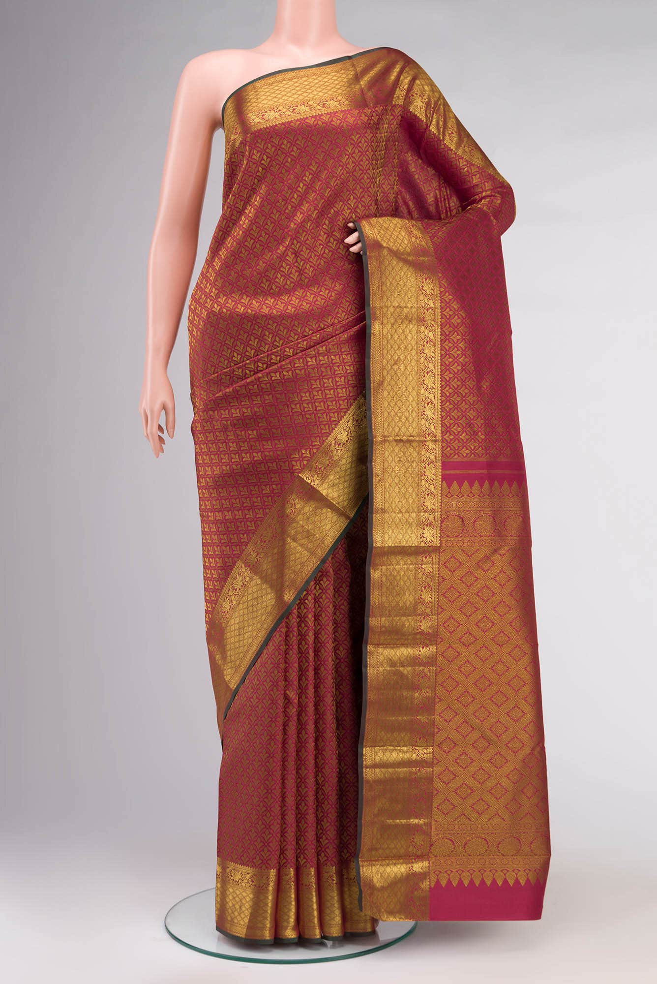 Red Kanchipuram Silk Saree