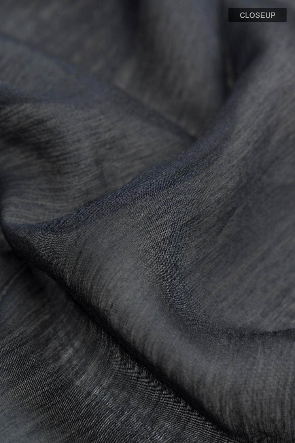 Black Bhagalpuri Tussar Silk Saree