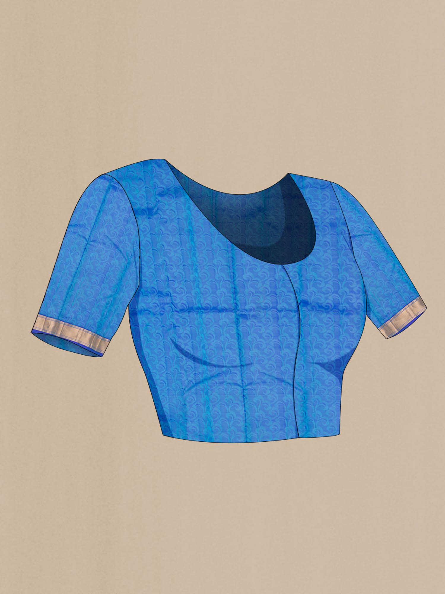 Blue Kanchipuram Silk Saree