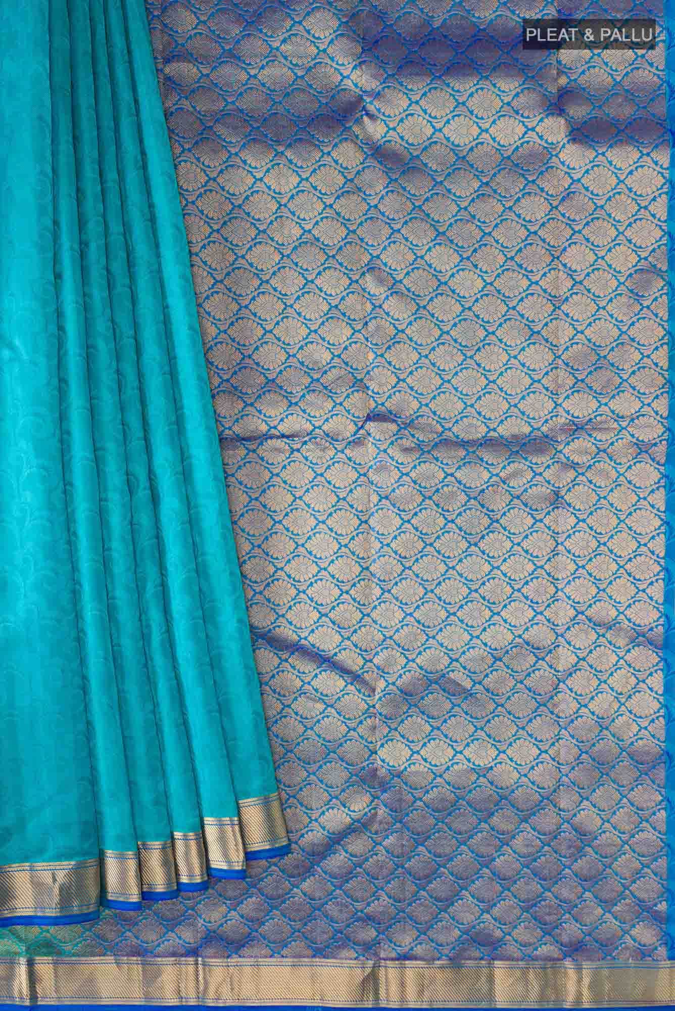 Blue Kanchipuram Silk Saree