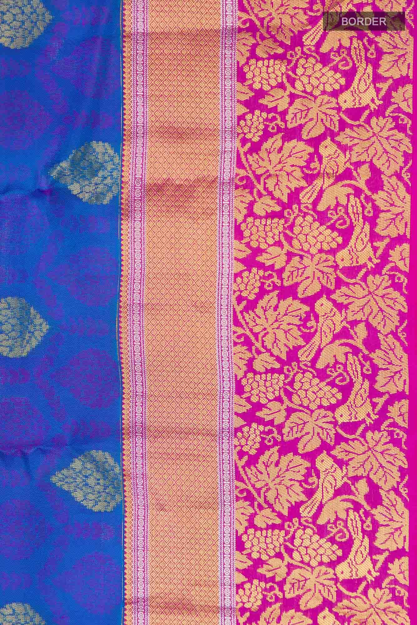 Blue Kanchipuram Silk Saree