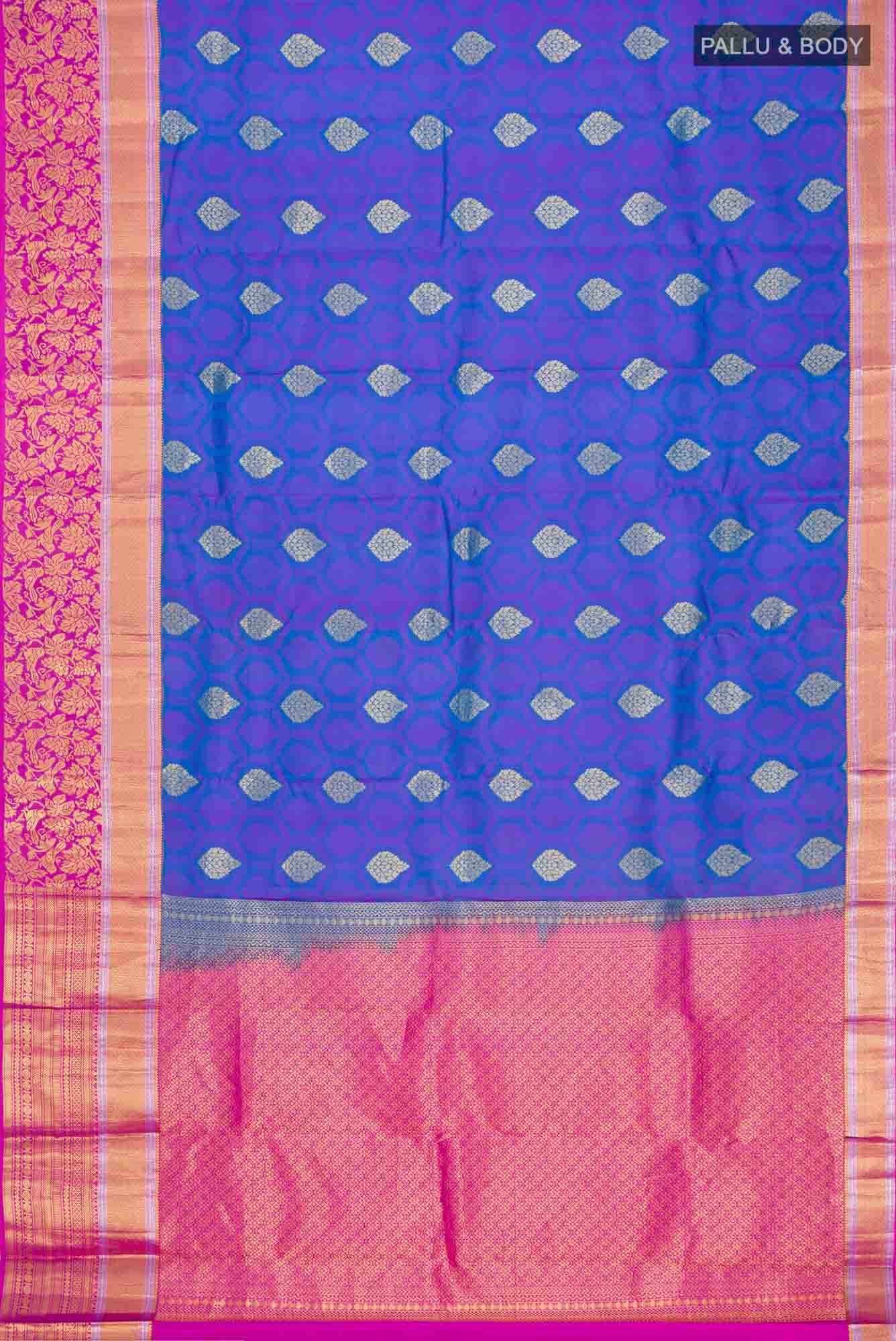 Blue Kanchipuram Silk Saree
