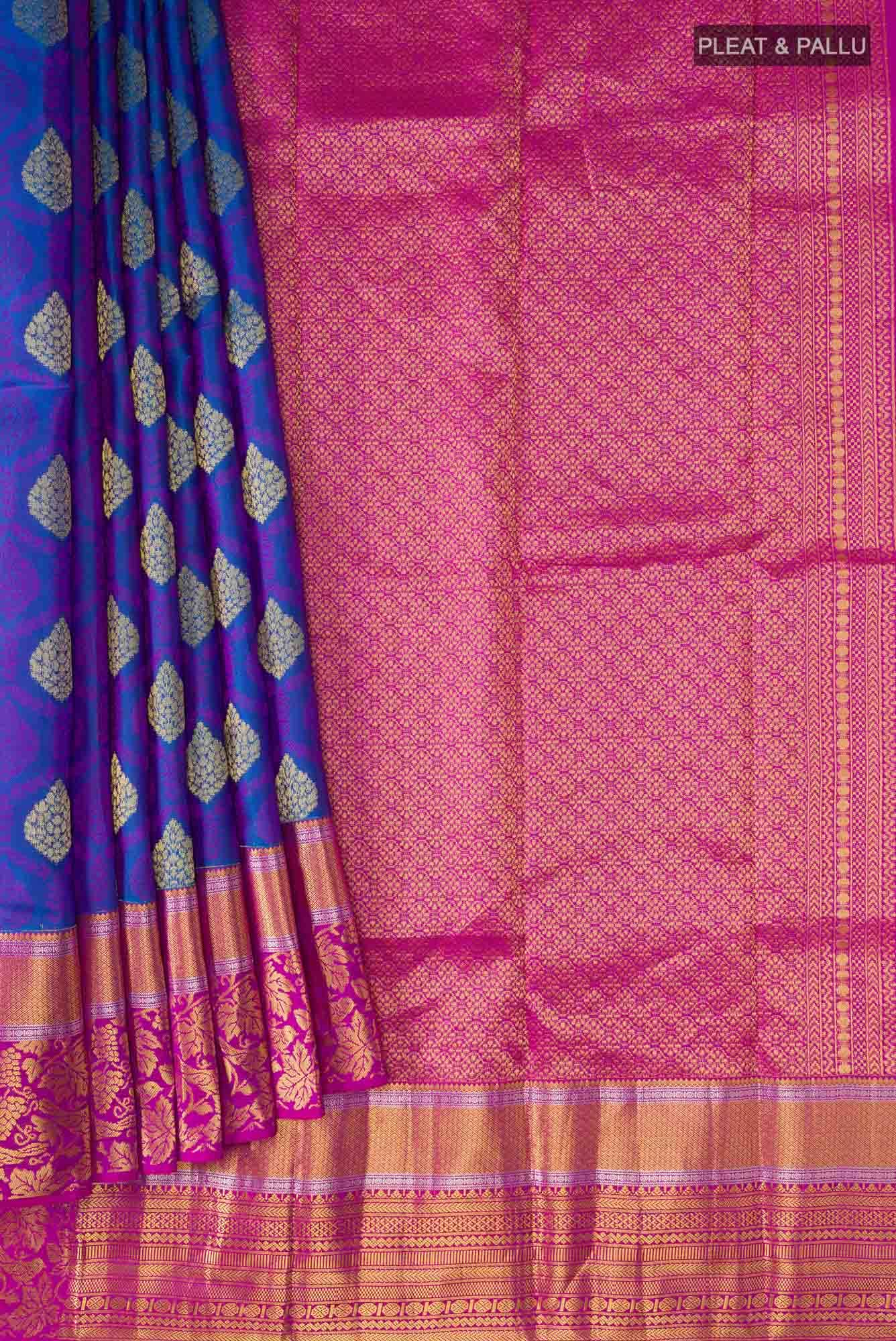Blue Kanchipuram Silk Saree