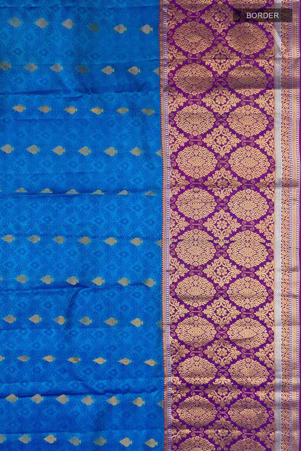 Blue Kanchipuram Silk Saree