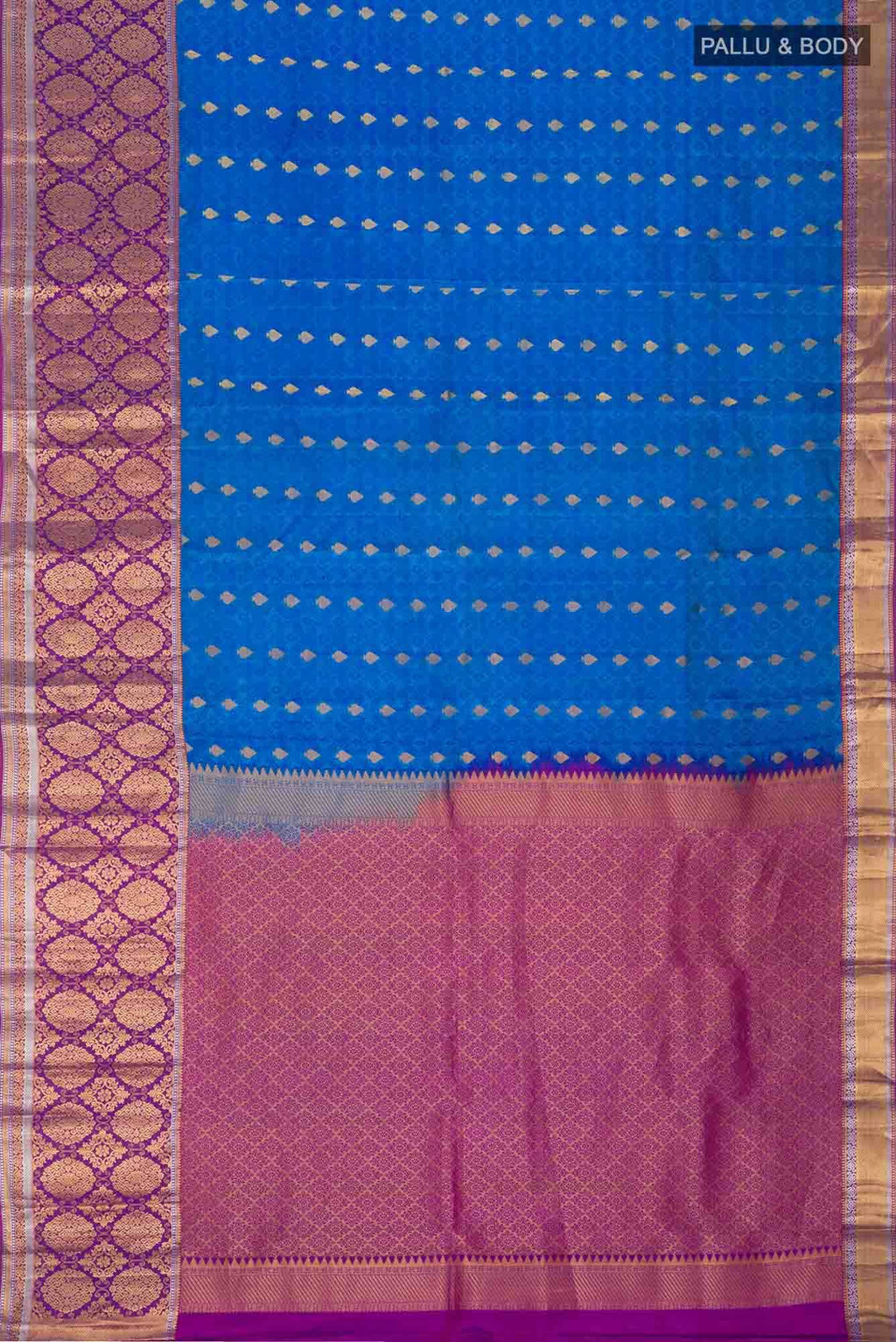 Blue Kanchipuram Silk Saree