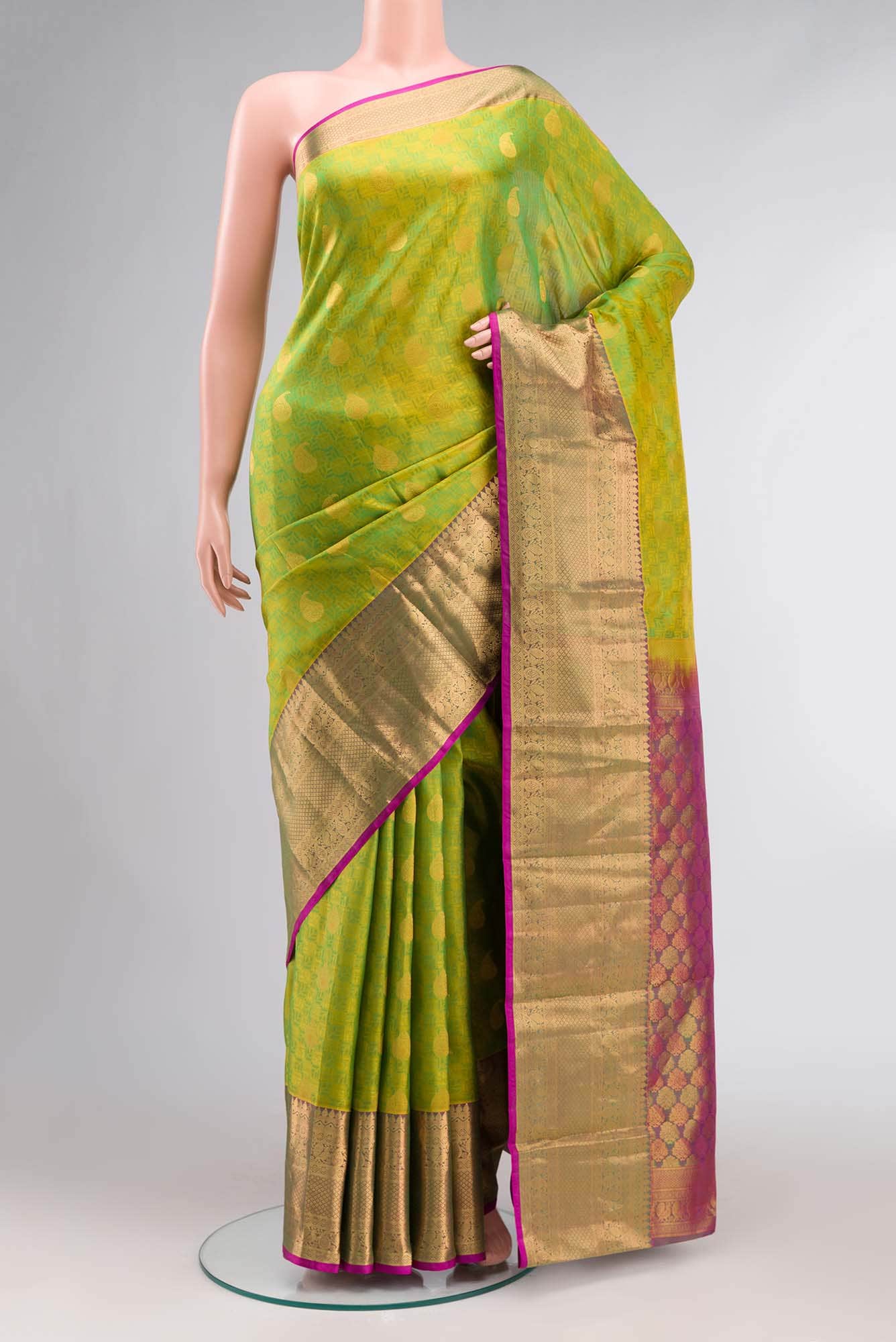 Green Kanchipuram Silk Saree