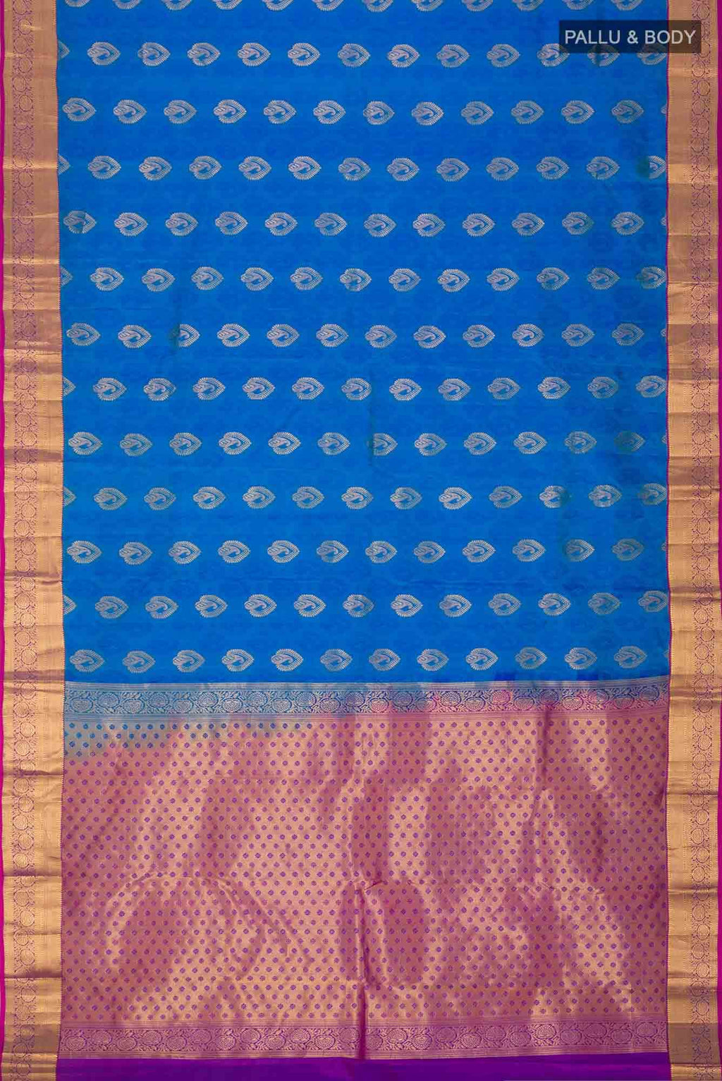 Blue Kanchipuram Silk Saree