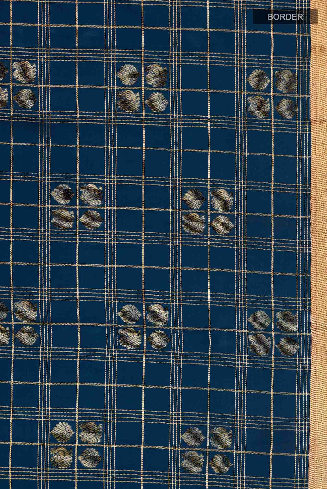 Blue Kanchipuram Silk Saree