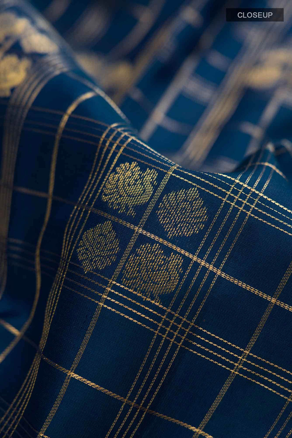 Blue Kanchipuram Silk Saree