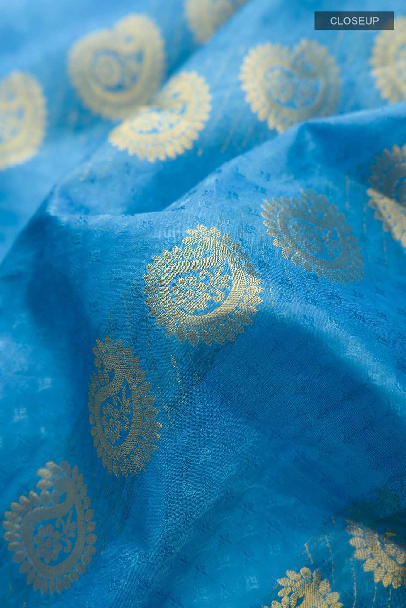 Blue Kanchipuram Silk Saree