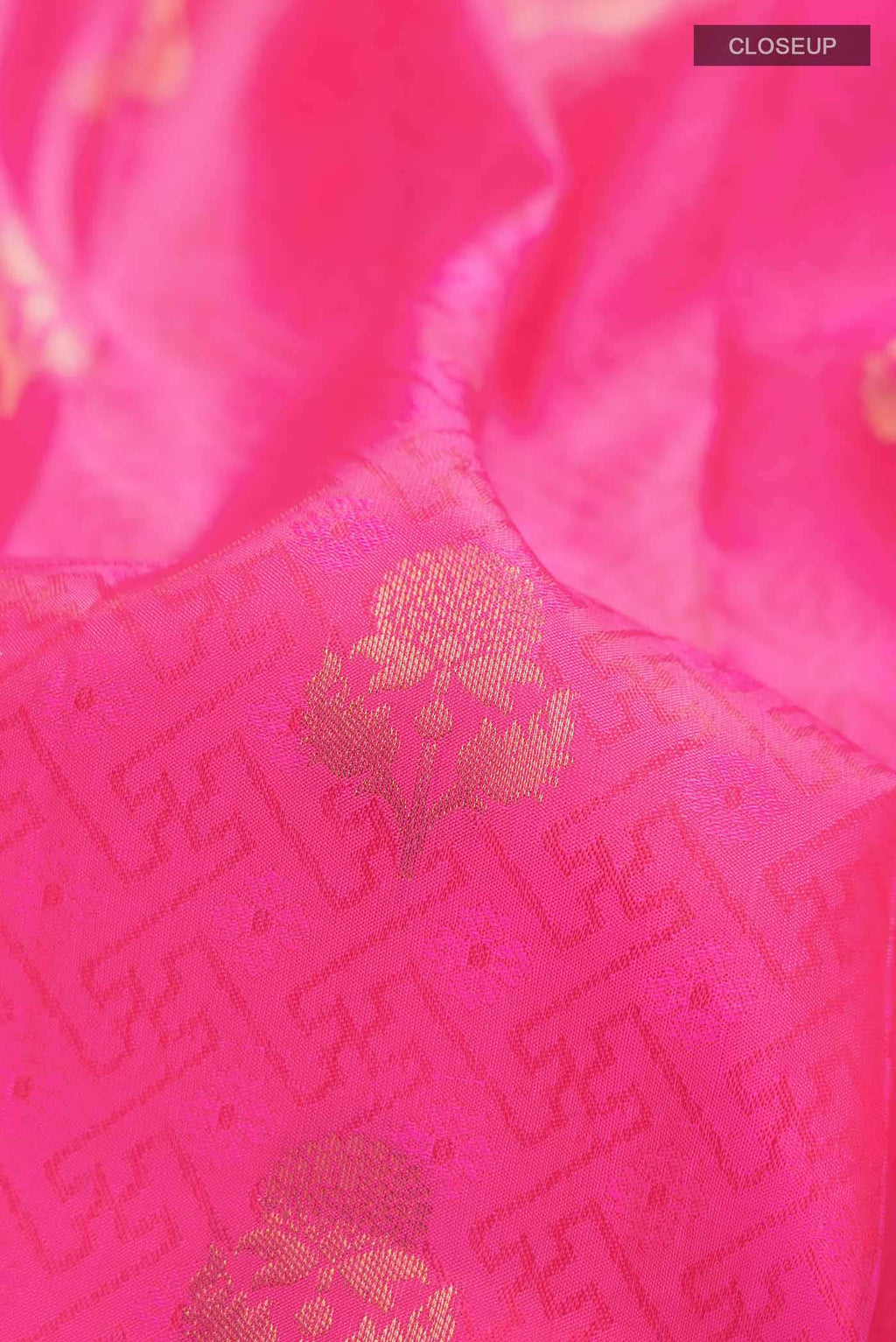 Pink Kanchipuram Silk Saree