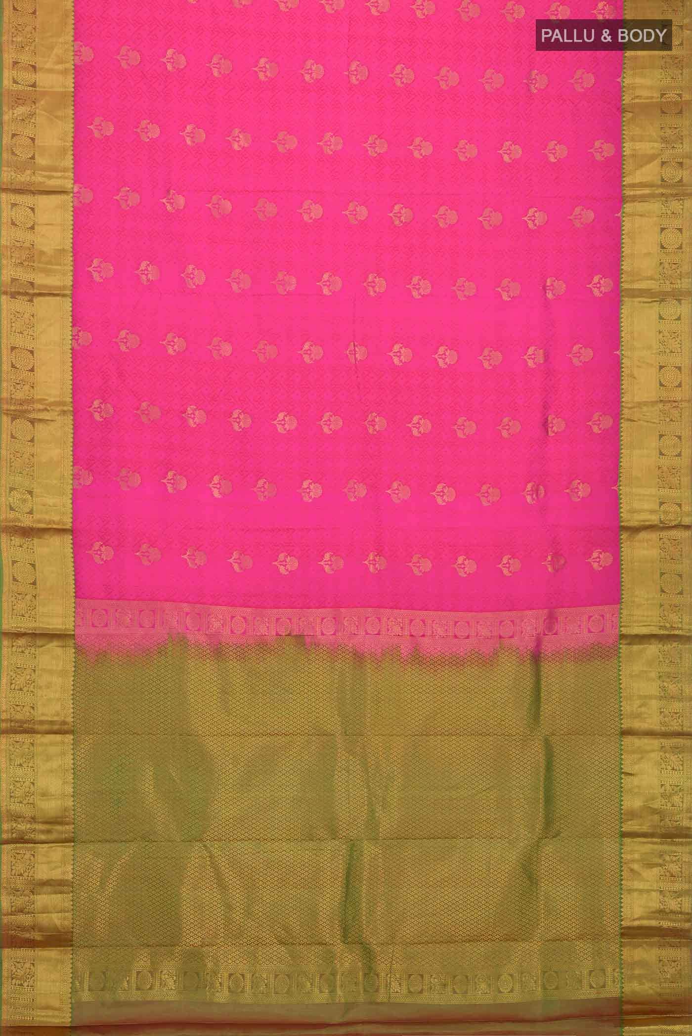 Pink Kanchipuram Silk Saree