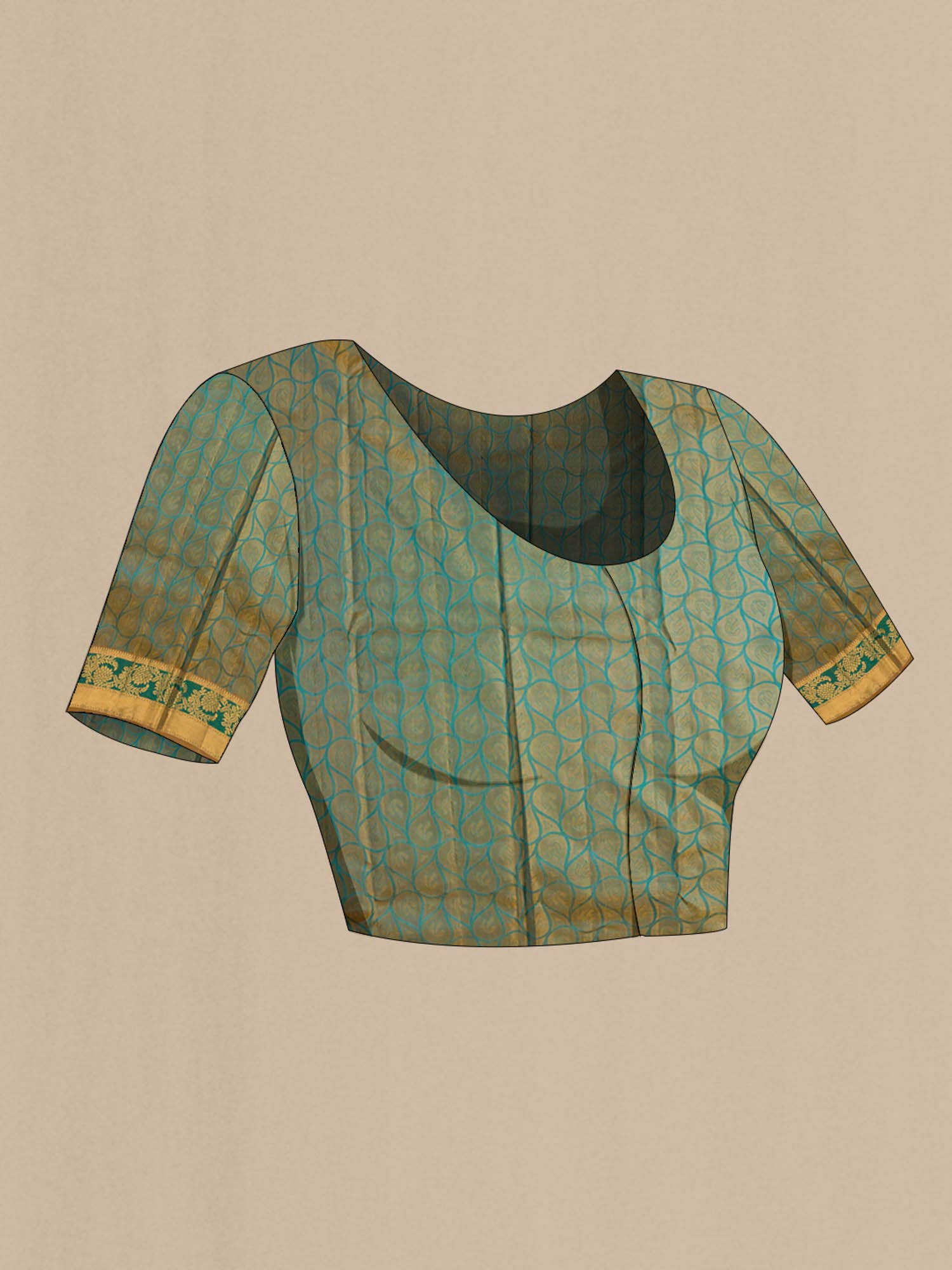 Blue Kanchipuram Silk Saree