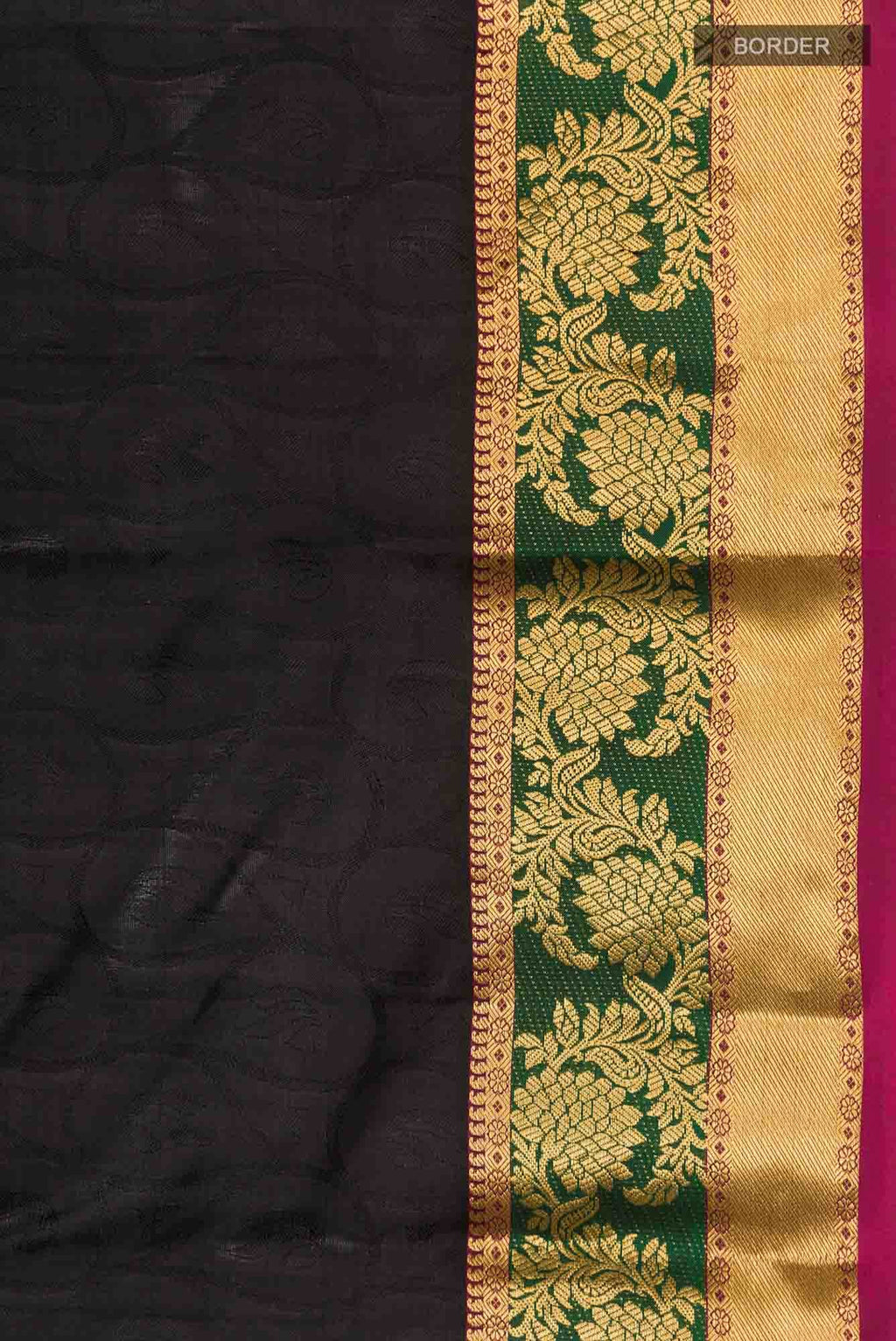 Black Kanchipuram Silk Saree