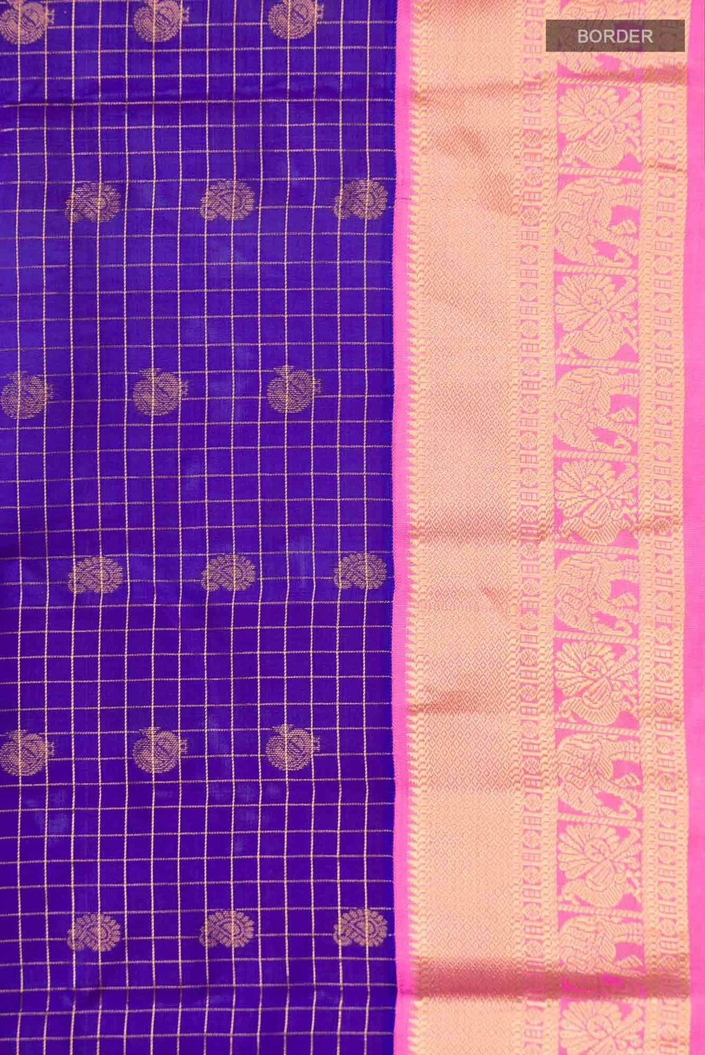 Blue Kanchipuram Silk Saree