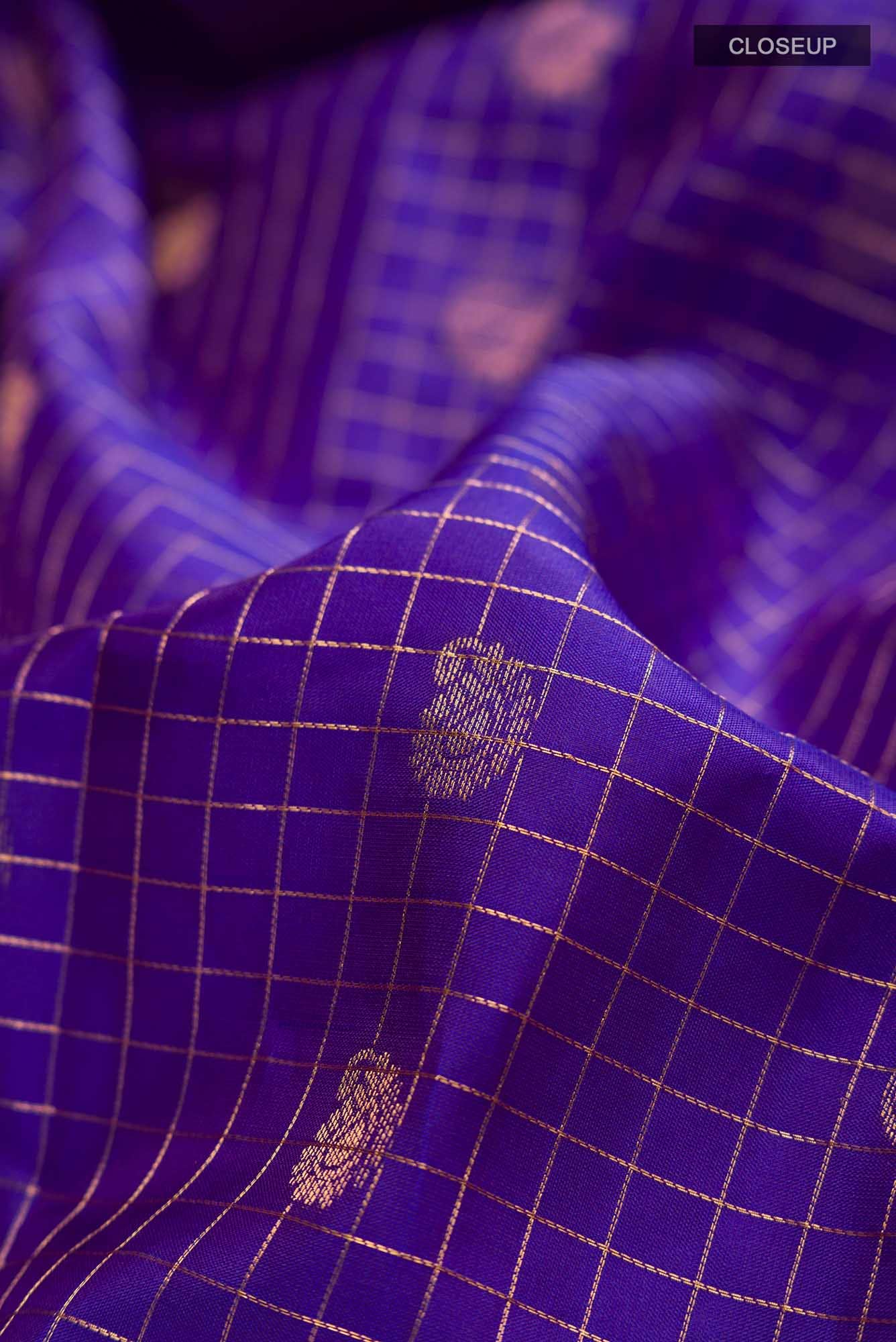 Blue Kanchipuram Silk Saree