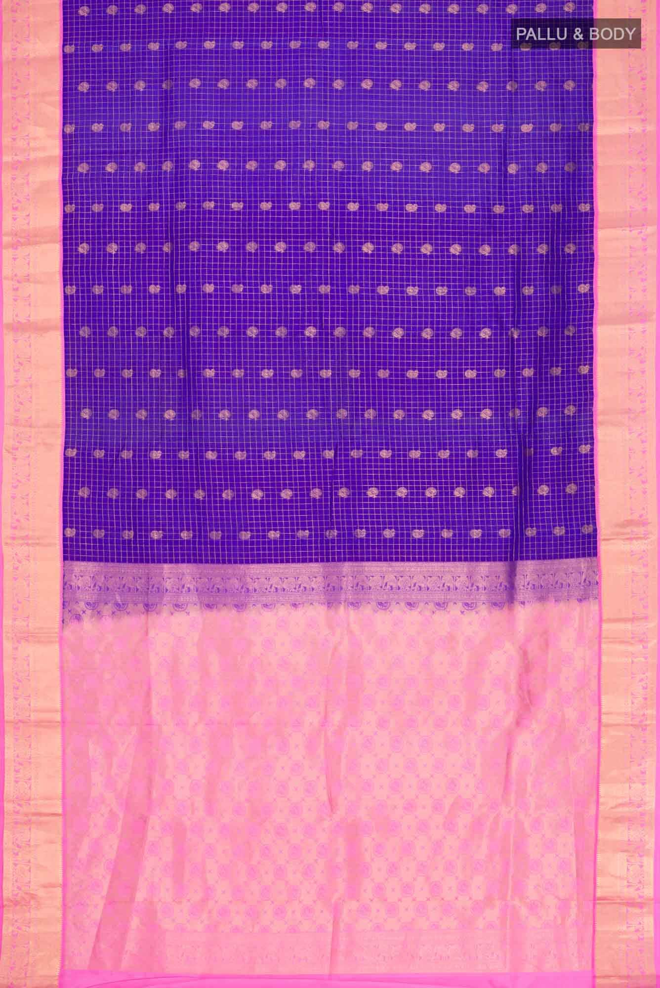 Blue Kanchipuram Silk Saree