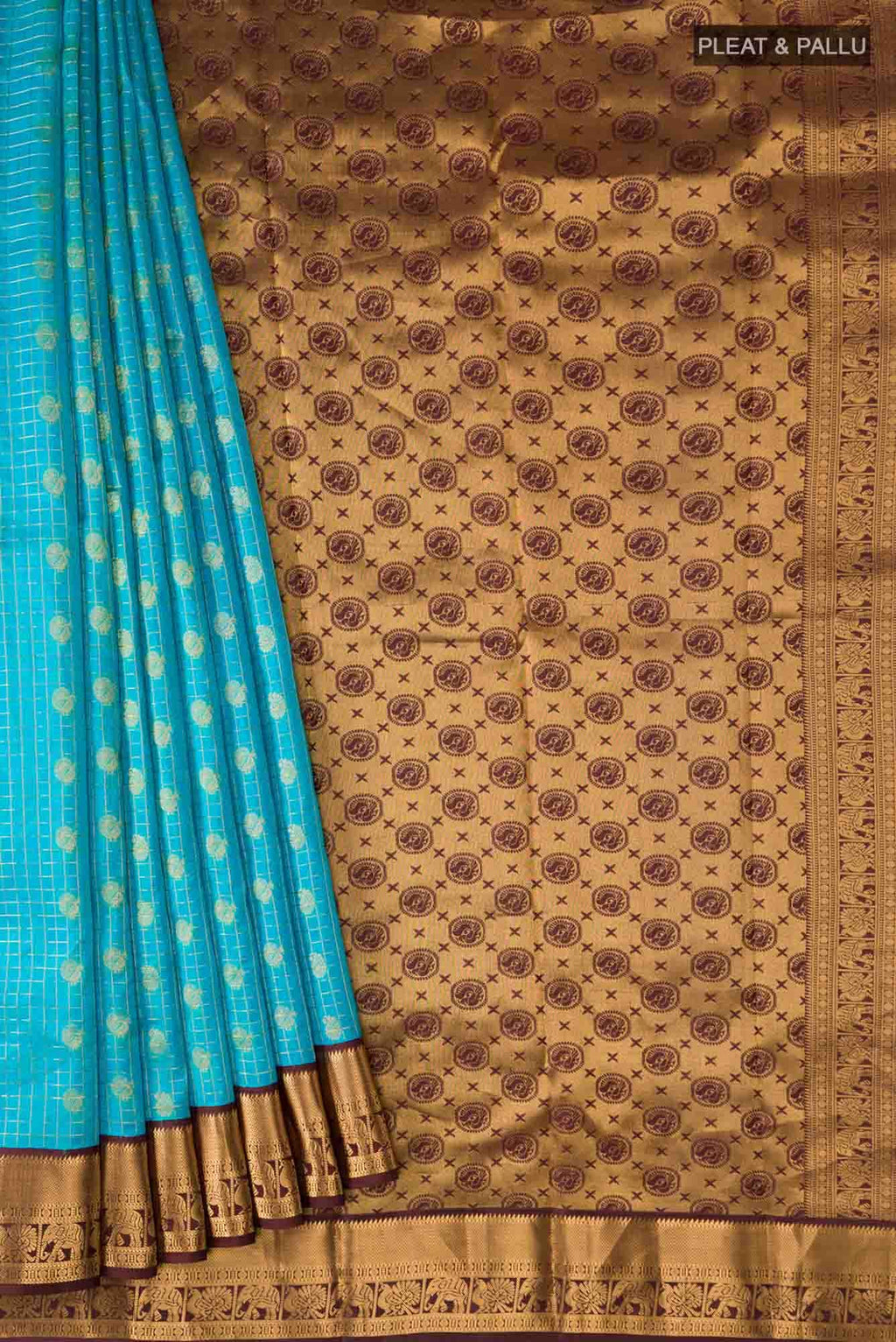 Blue Kanchipuram Silk Saree
