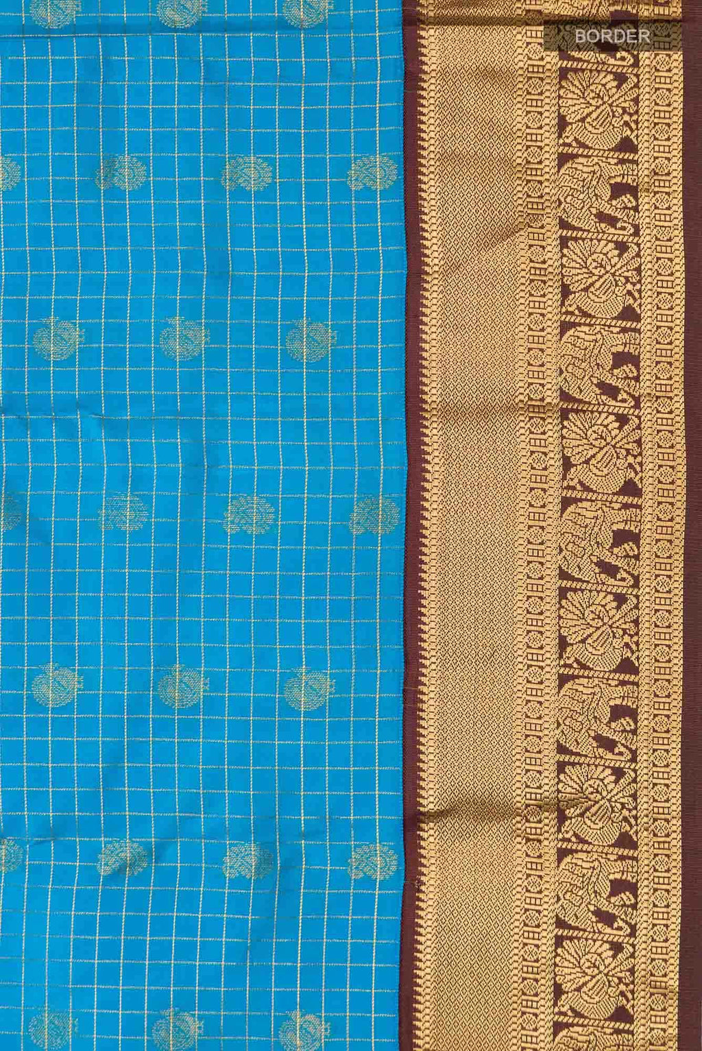 Blue Kanchipuram Silk Saree