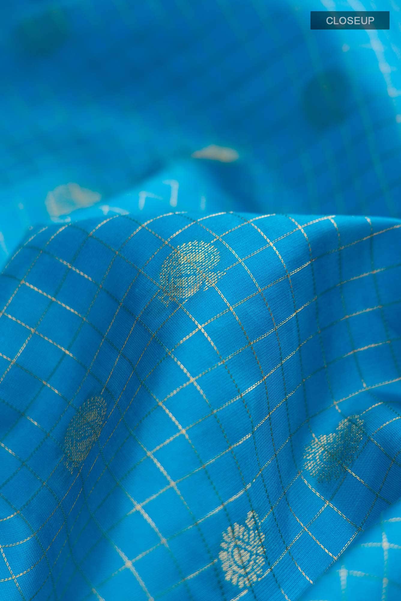Blue Kanchipuram Silk Saree