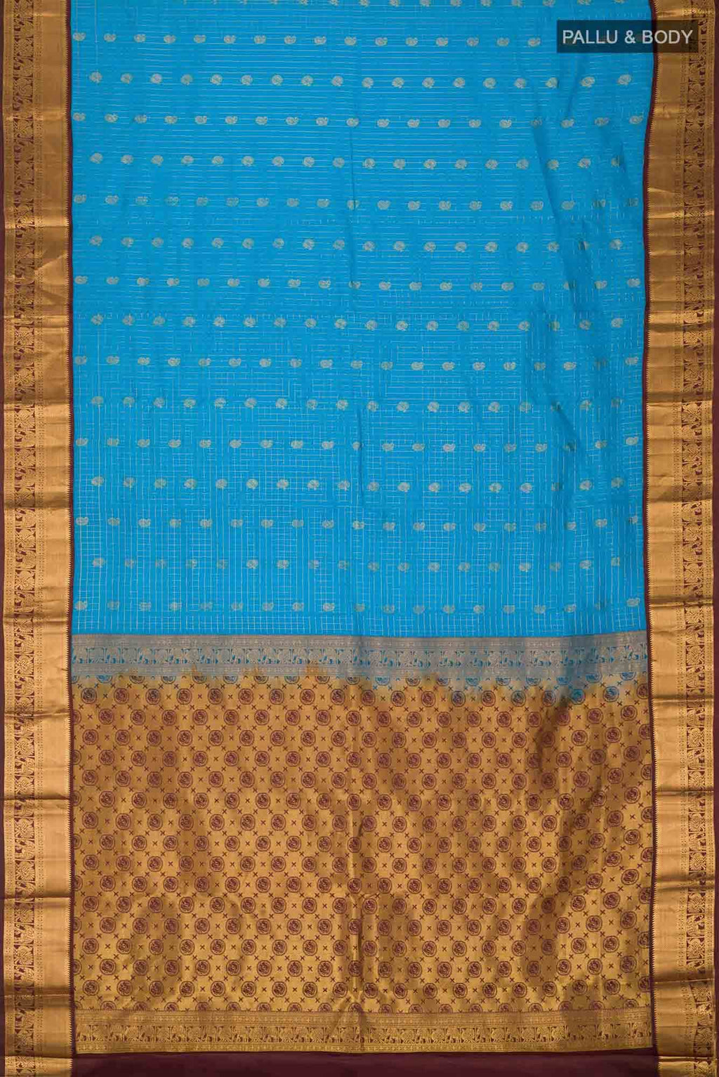 Blue Kanchipuram Silk Saree
