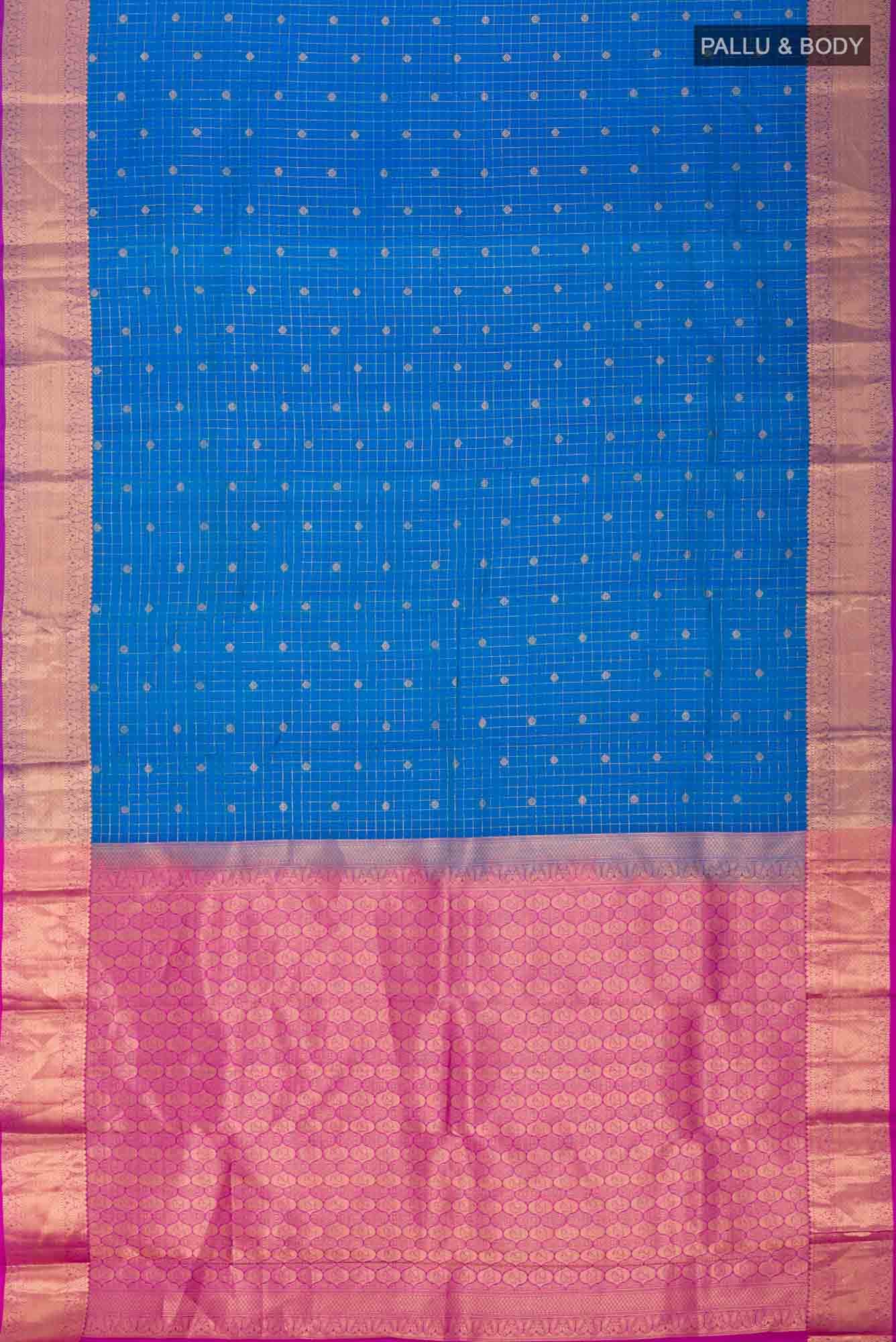 Blue Kanchipuram Silk Saree