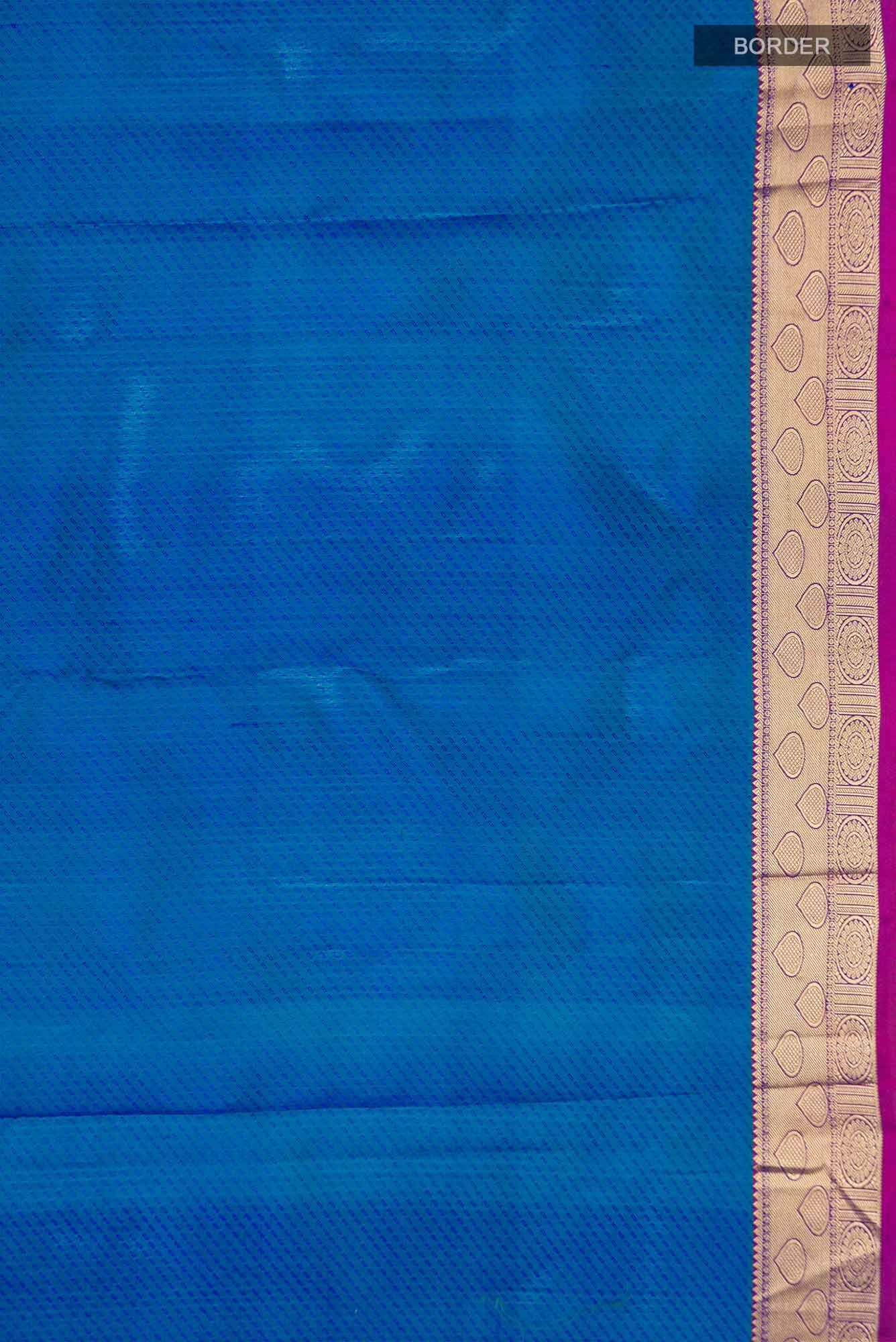 Blue Kanchipuram Silk Saree