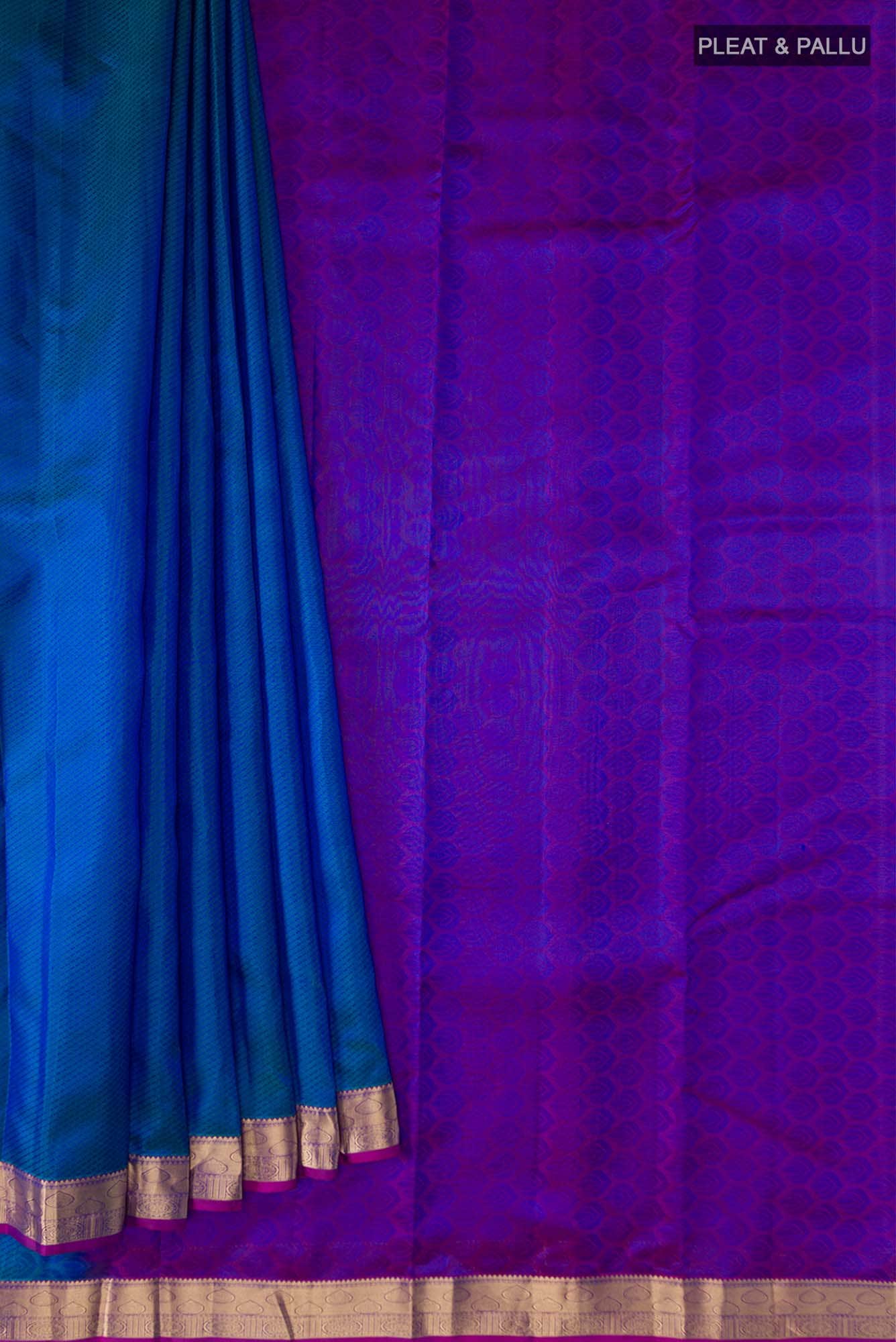 Blue Kanchipuram Silk Saree