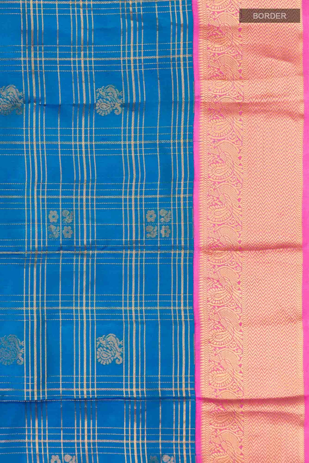 Blue Kanchipuram Silk Saree