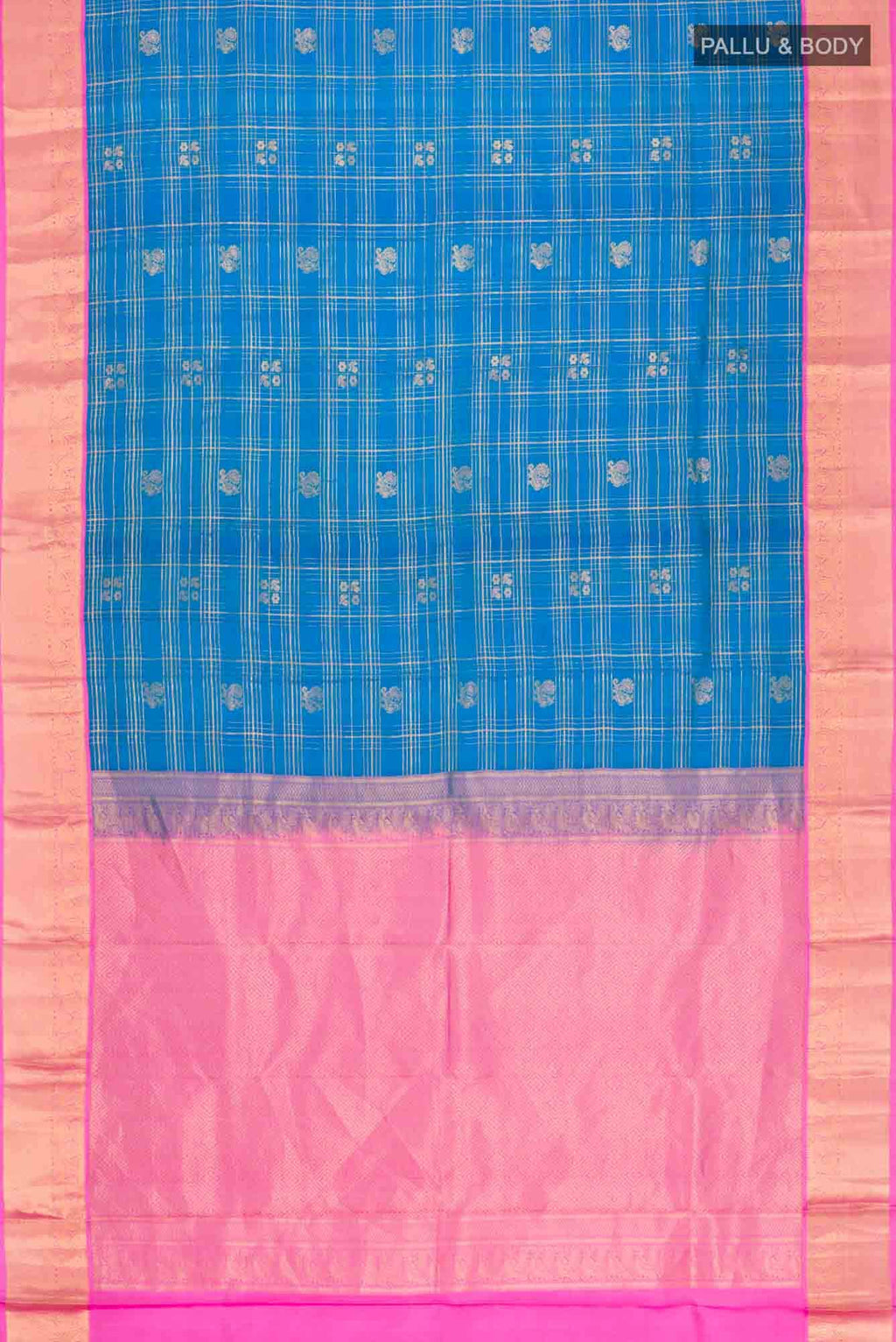 Blue Kanchipuram Silk Saree
