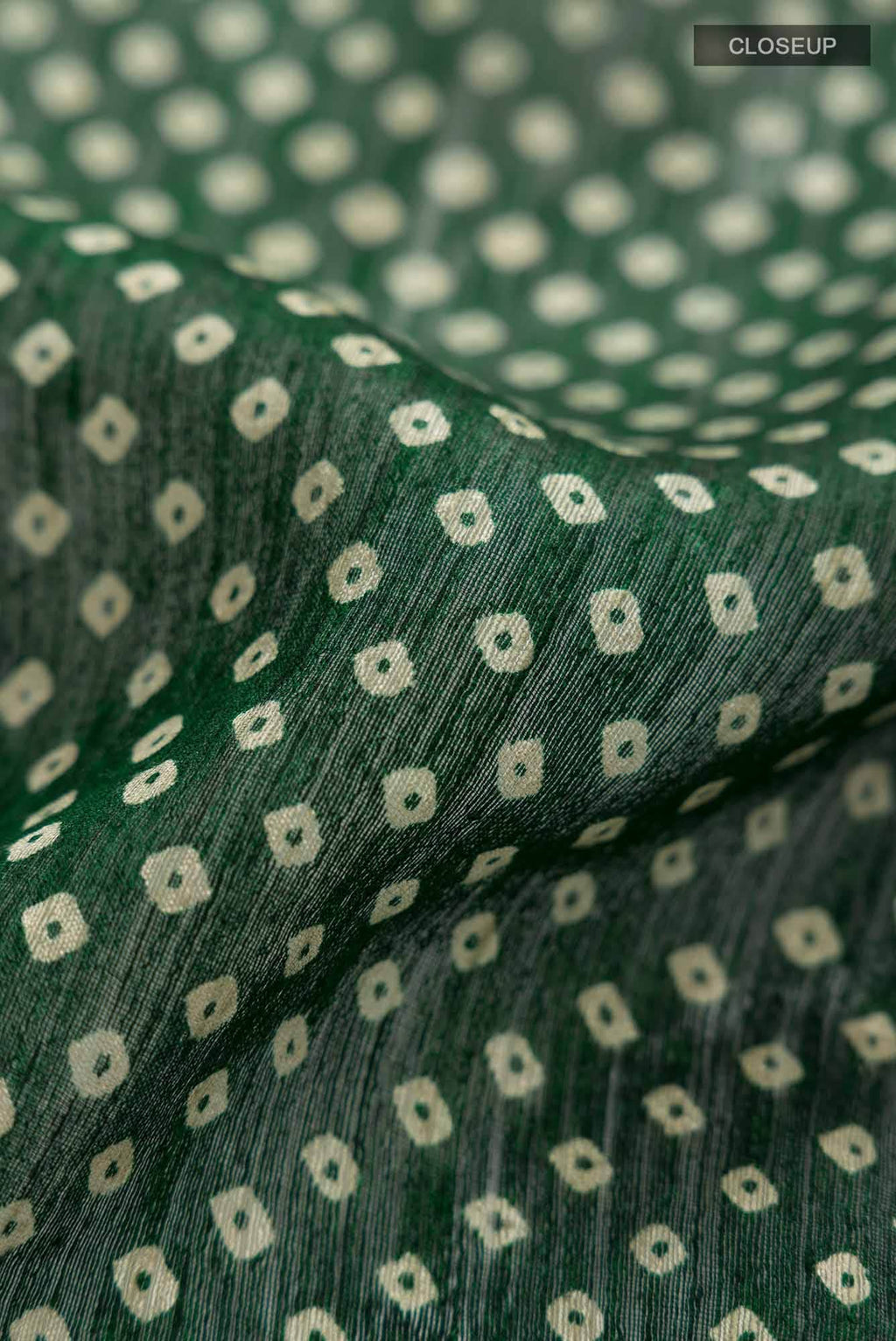 Green Bhagalpuri Tussar Silk Saree