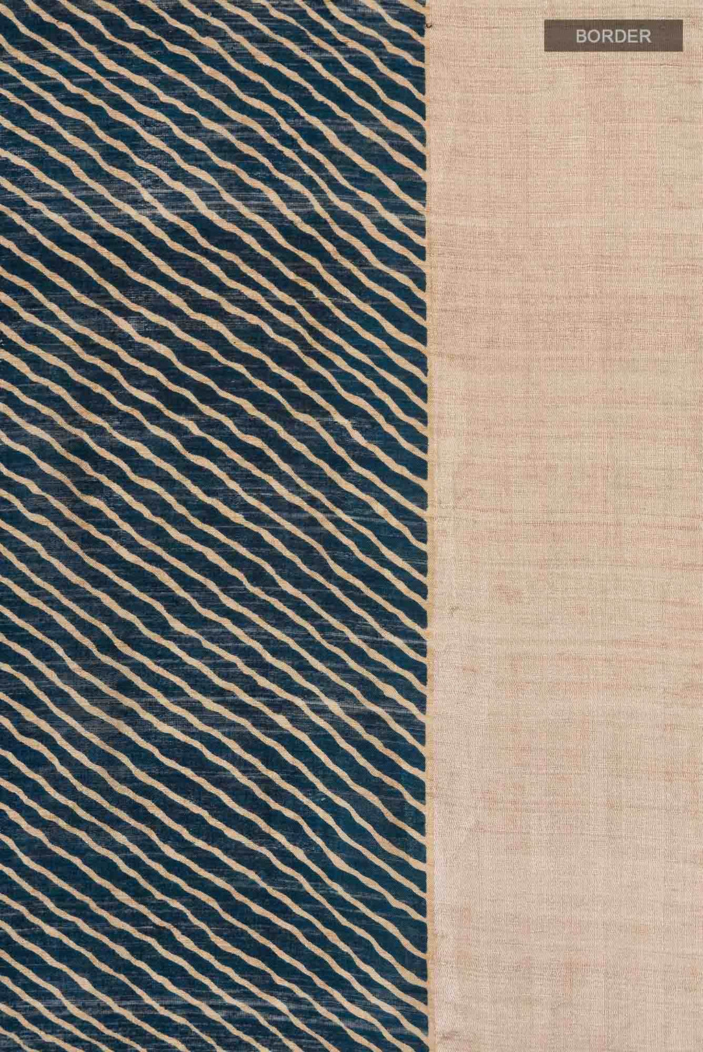 Blue Bhagalpuri Tussar Silk Saree