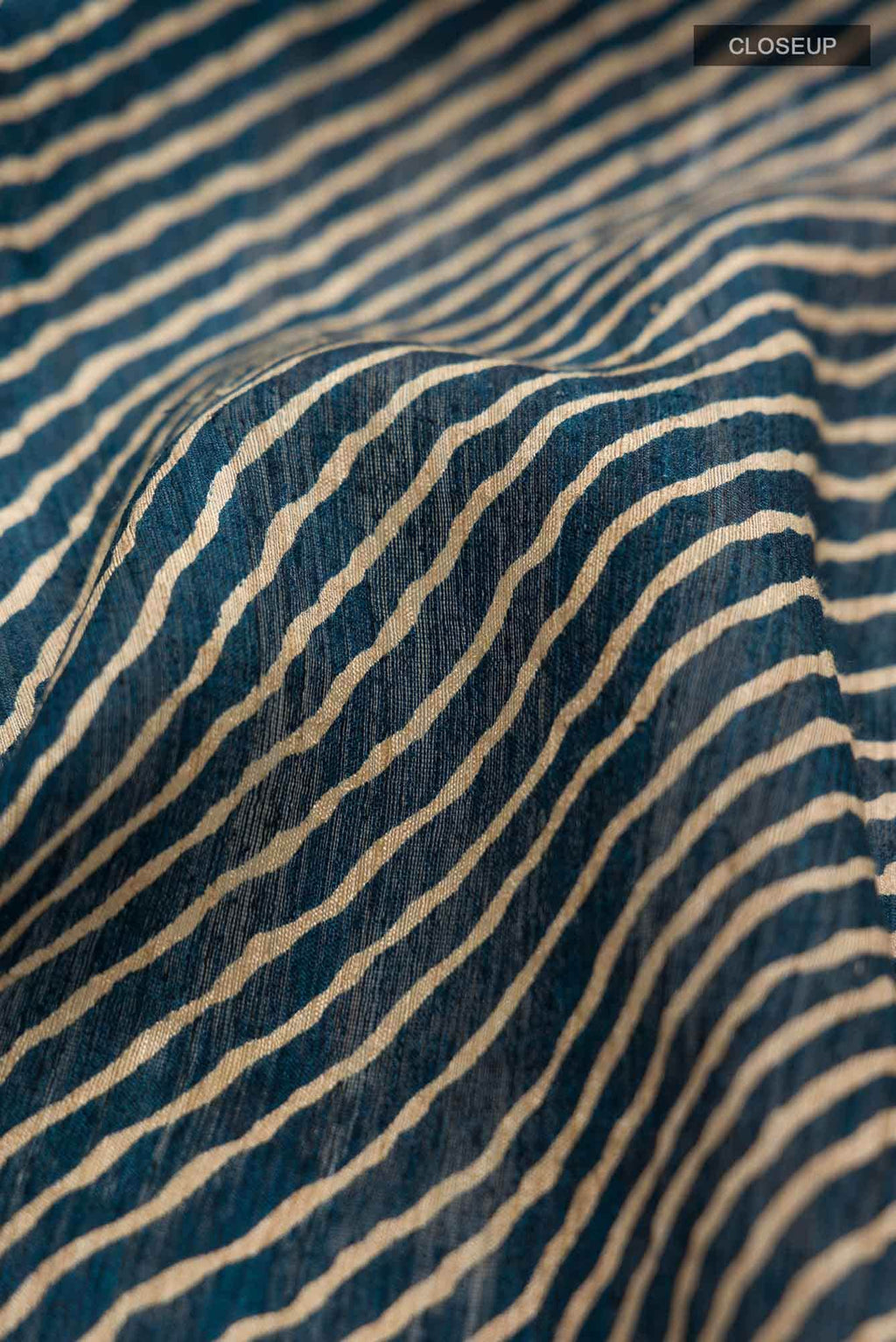 Blue Bhagalpuri Tussar Silk Saree