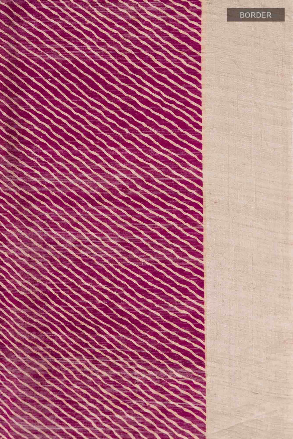 Magenta Bhagalpuri Tussar Silk Saree