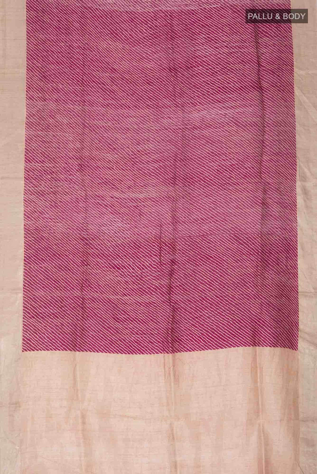 Magenta Bhagalpuri Tussar Silk Saree