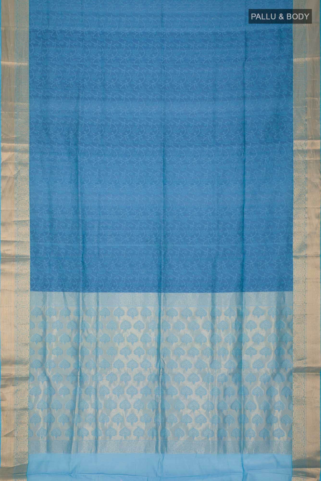 Blue Silk Cotton Saree