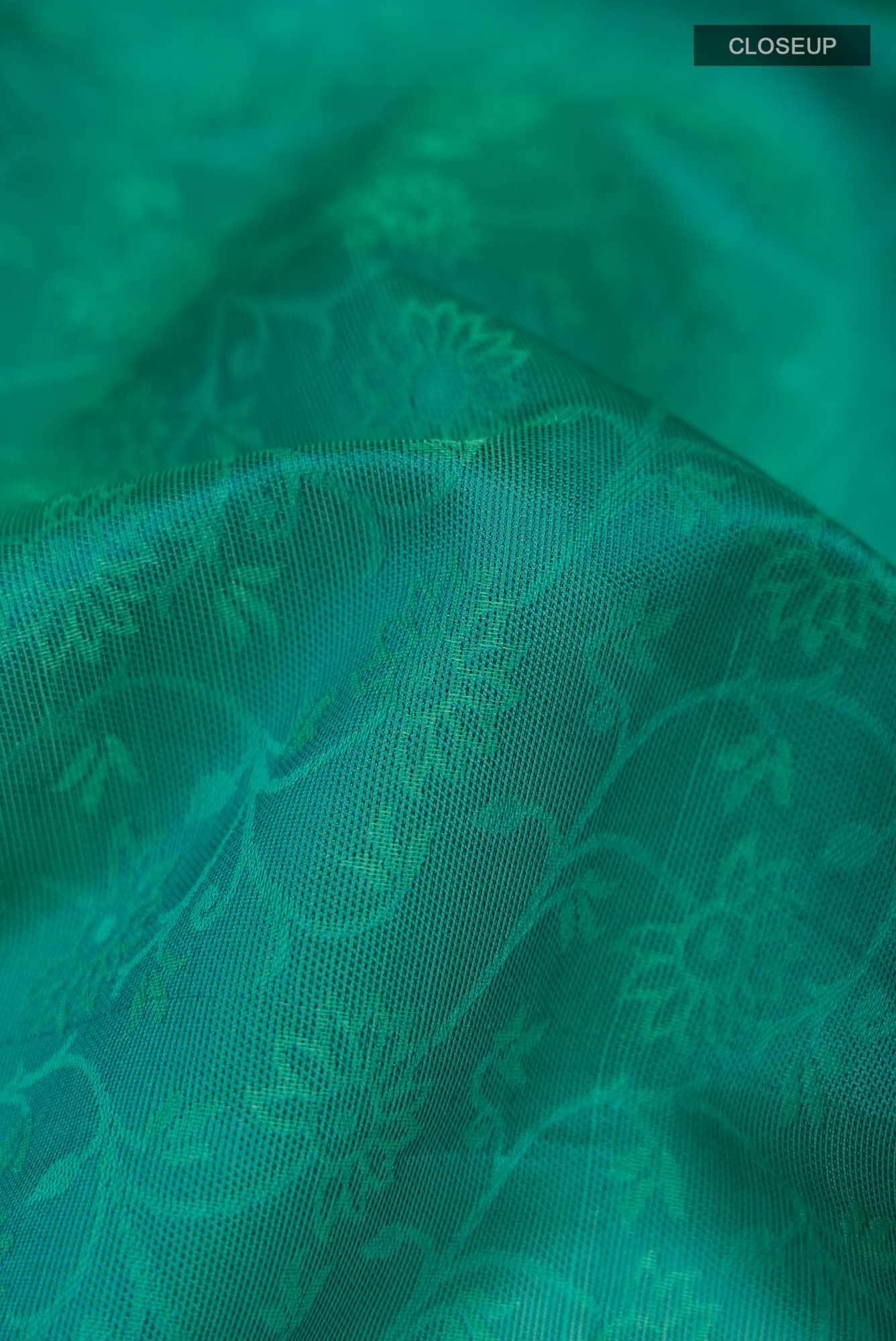 Green Silk Cotton Saree