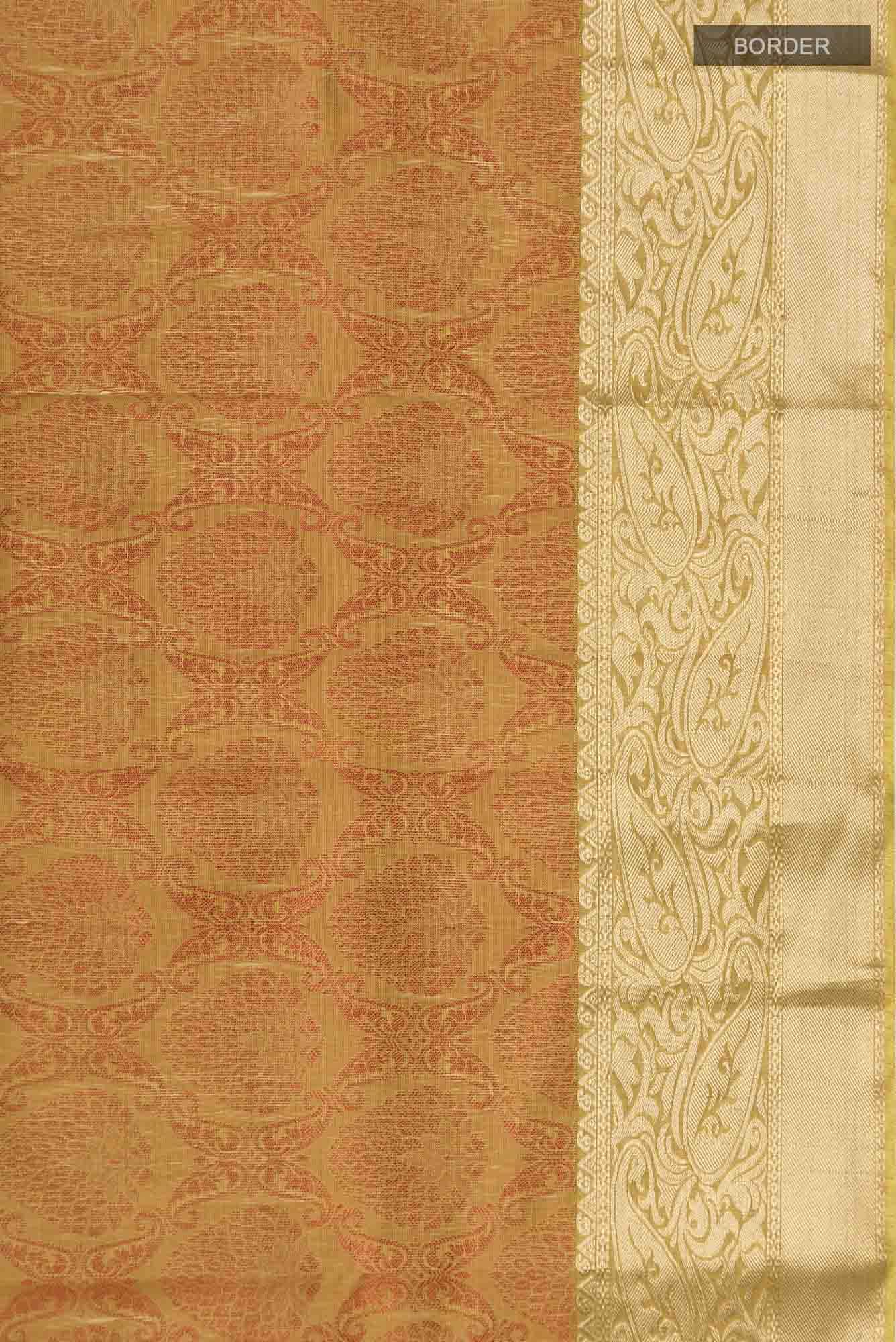 Mustard Silk Cotton Saree