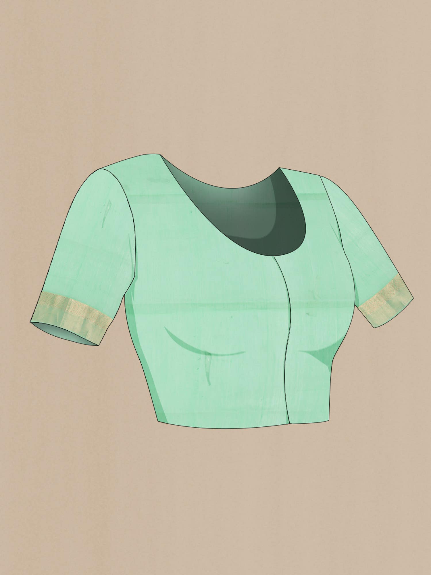 Sea Green Silk Cotton Saree