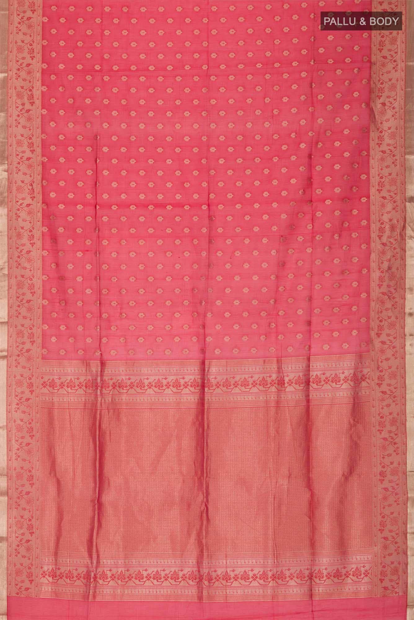 Red Silk Cotton Saree