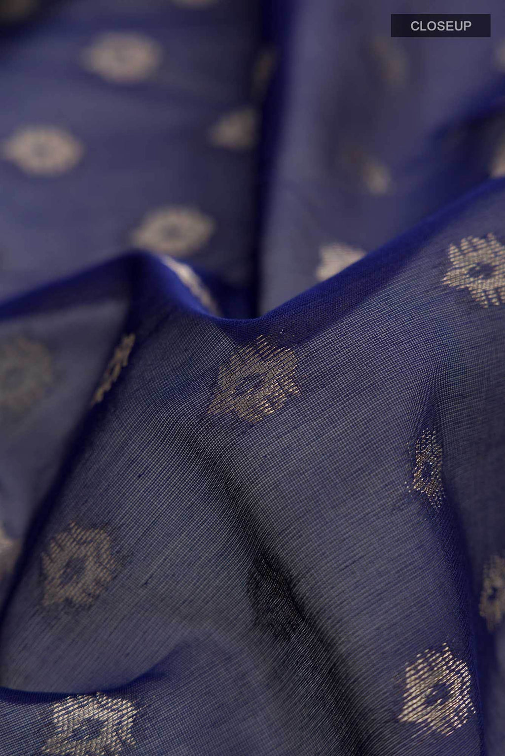 Blue Silk Cotton Saree