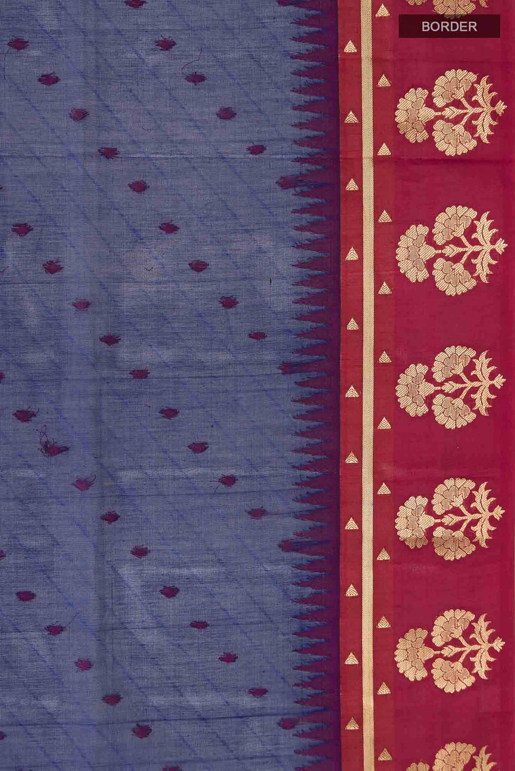 Blue Silk Cotton Saree