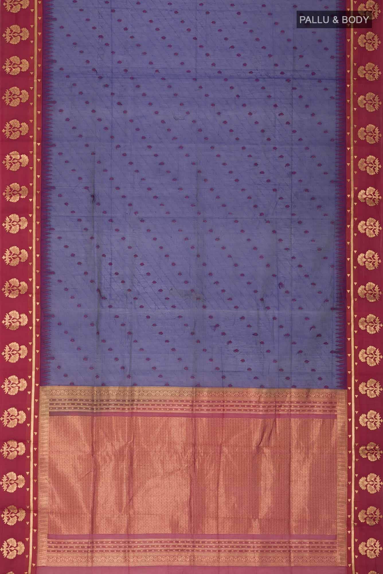 Blue Silk Cotton Saree