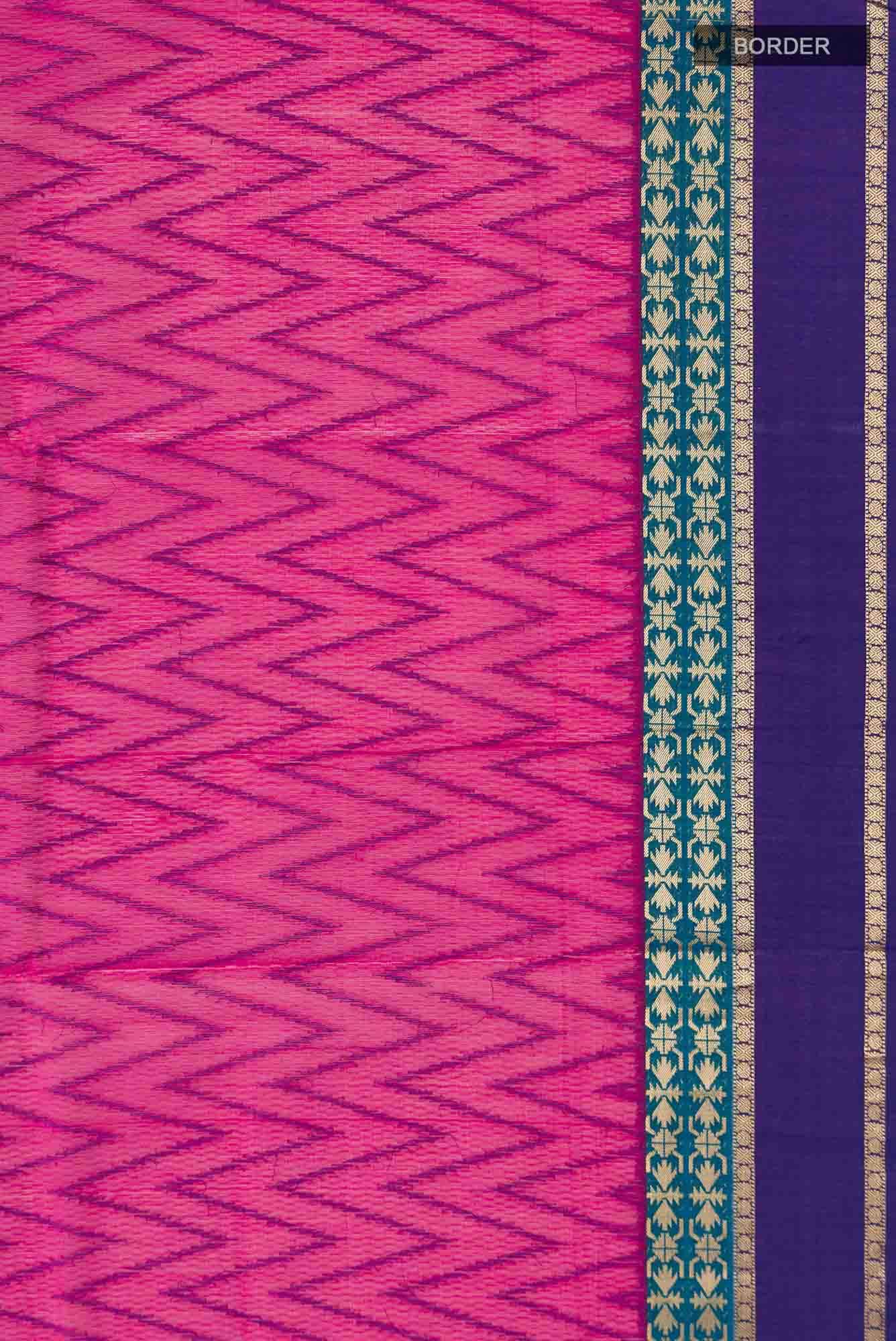 Pink Silk Cotton Saree