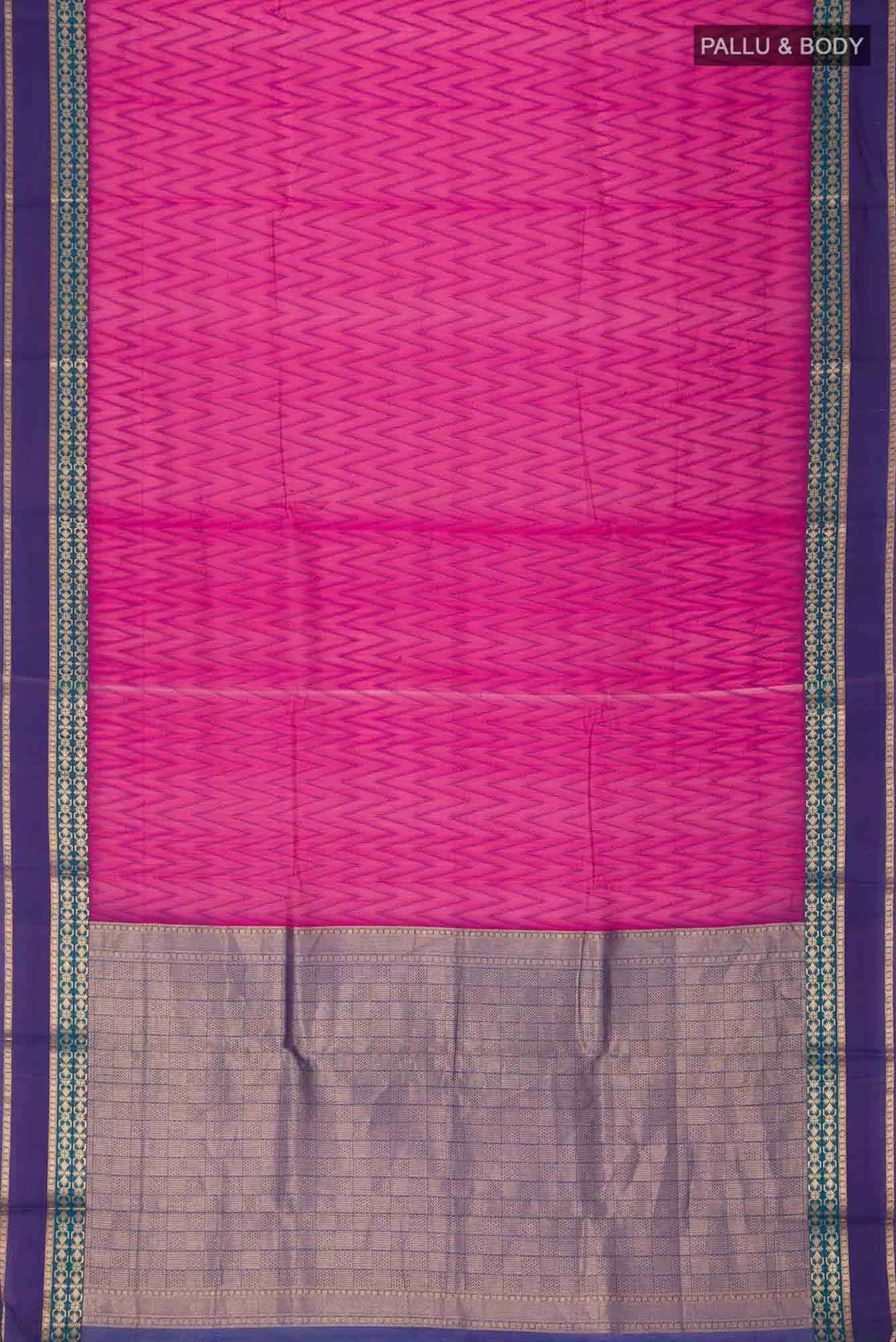 Pink Silk Cotton Saree