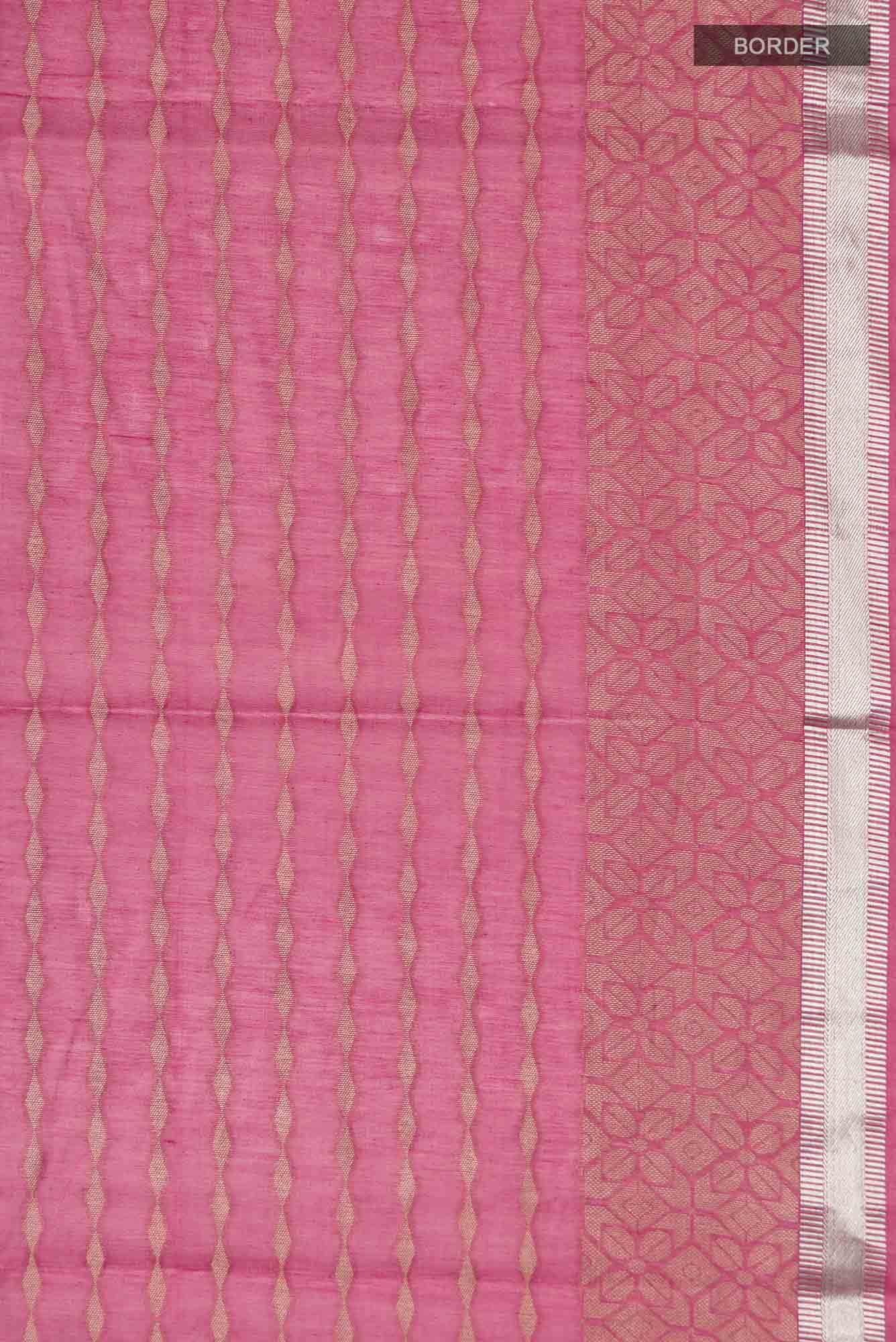 Pink Silk Cotton Saree