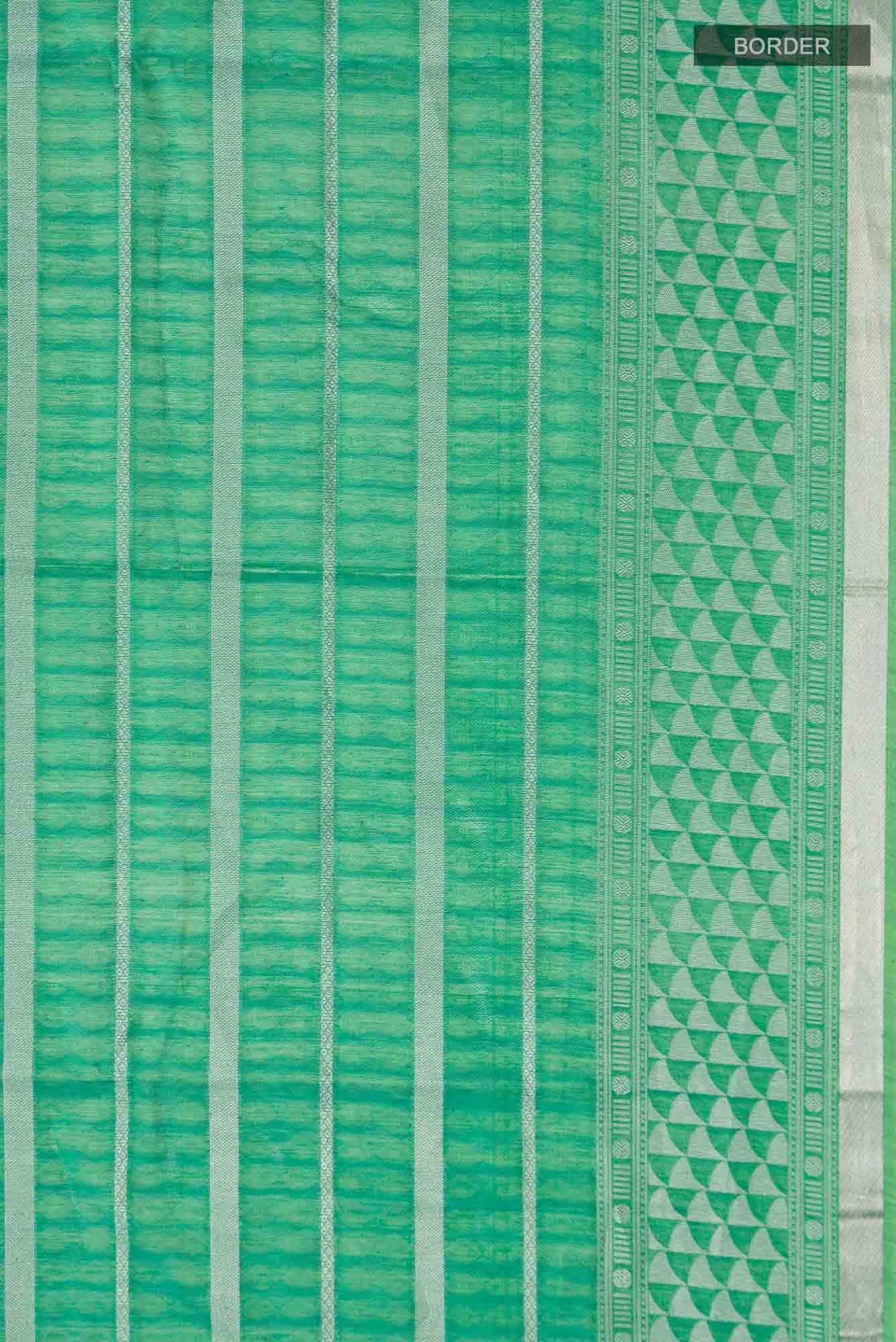 Green Silk Cotton Saree